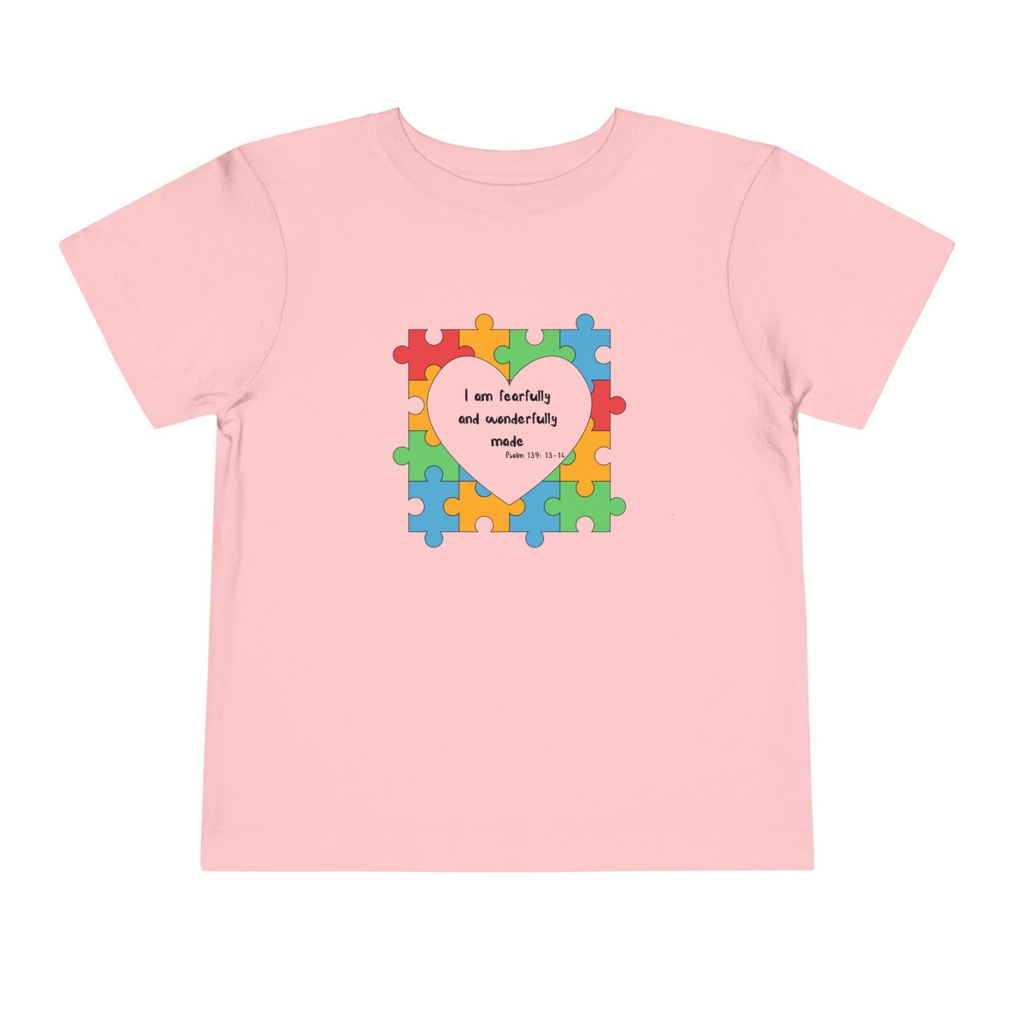 Toddler Tee - Psalm 139 Christian Scripture autism awareness month