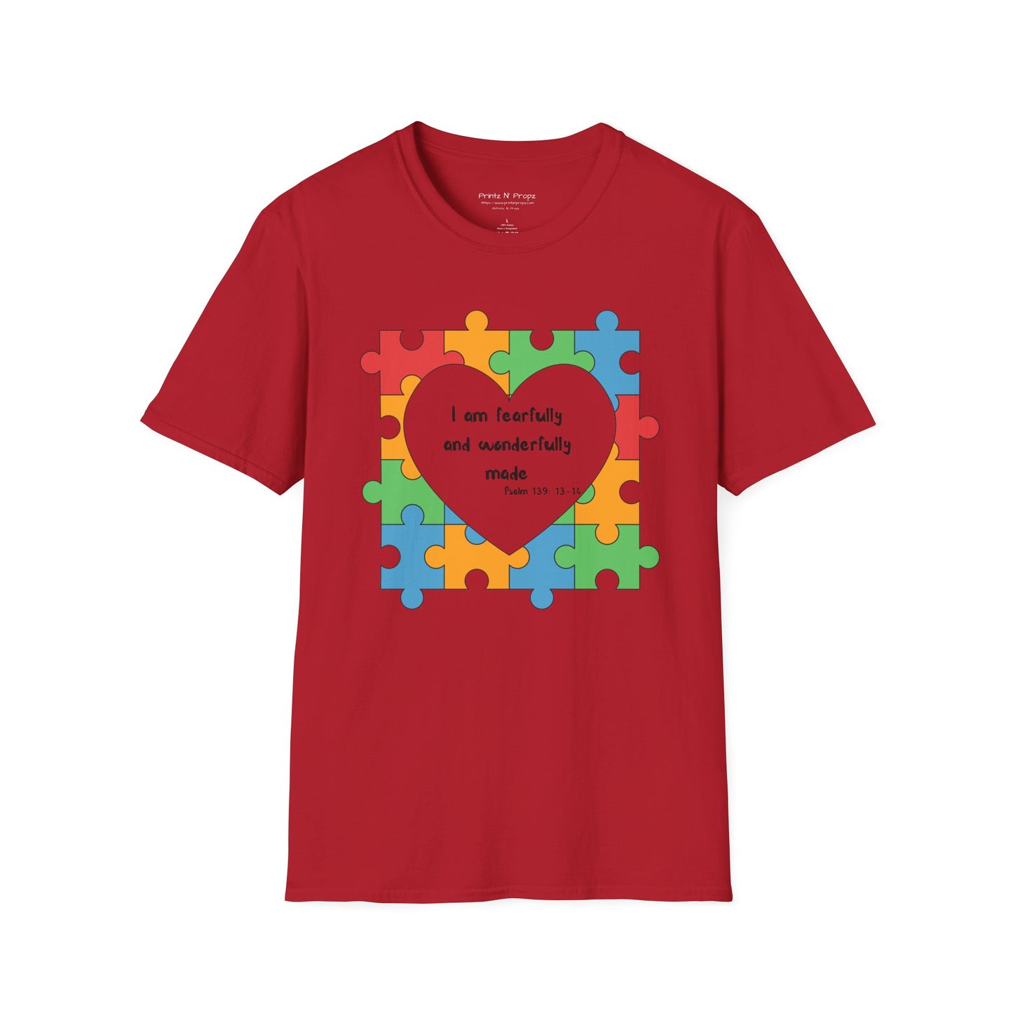 Autism Awareness T-Shirt - Psalm 139 Christian Tee
