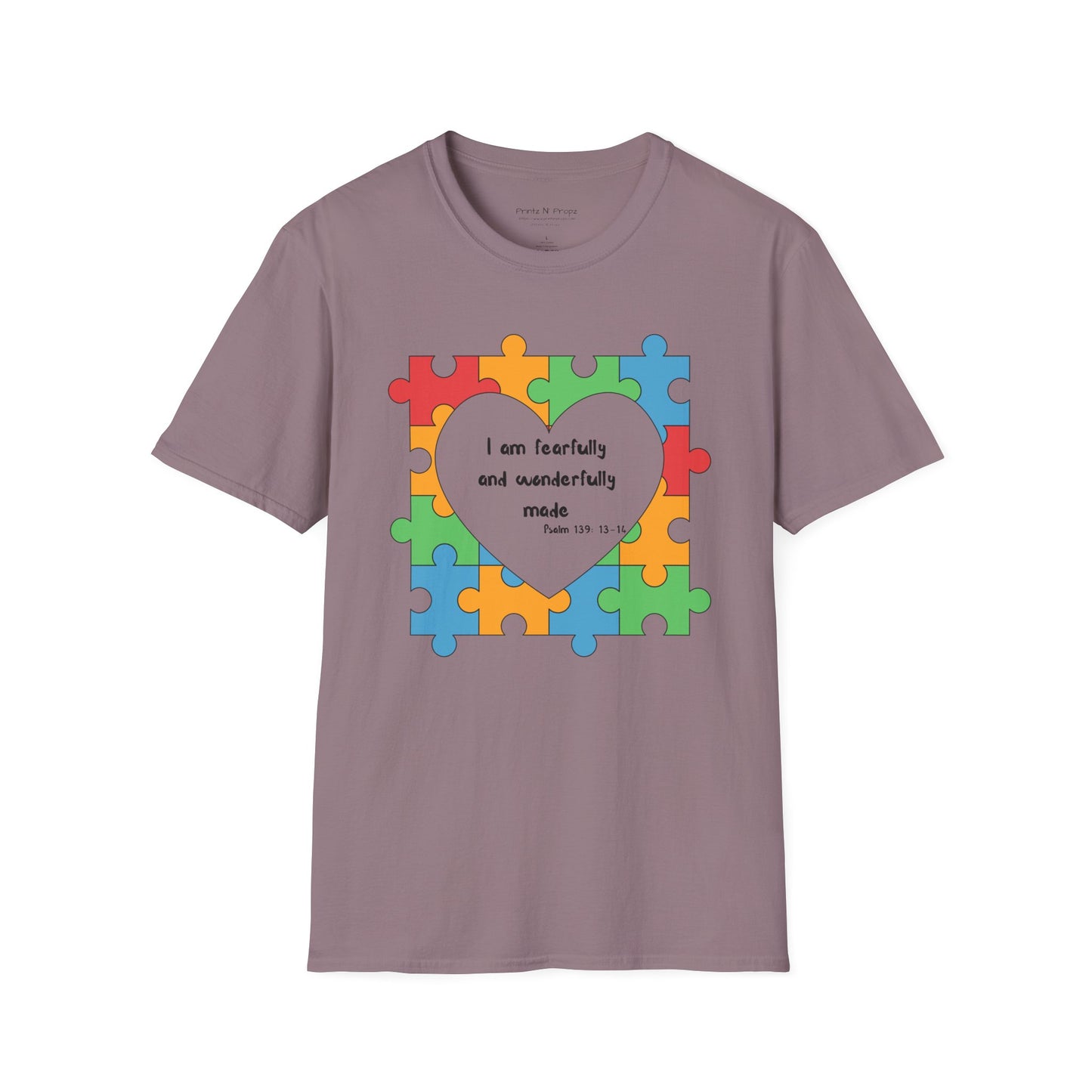 Autism Awareness T-Shirt - Psalm 139 Christian Tee