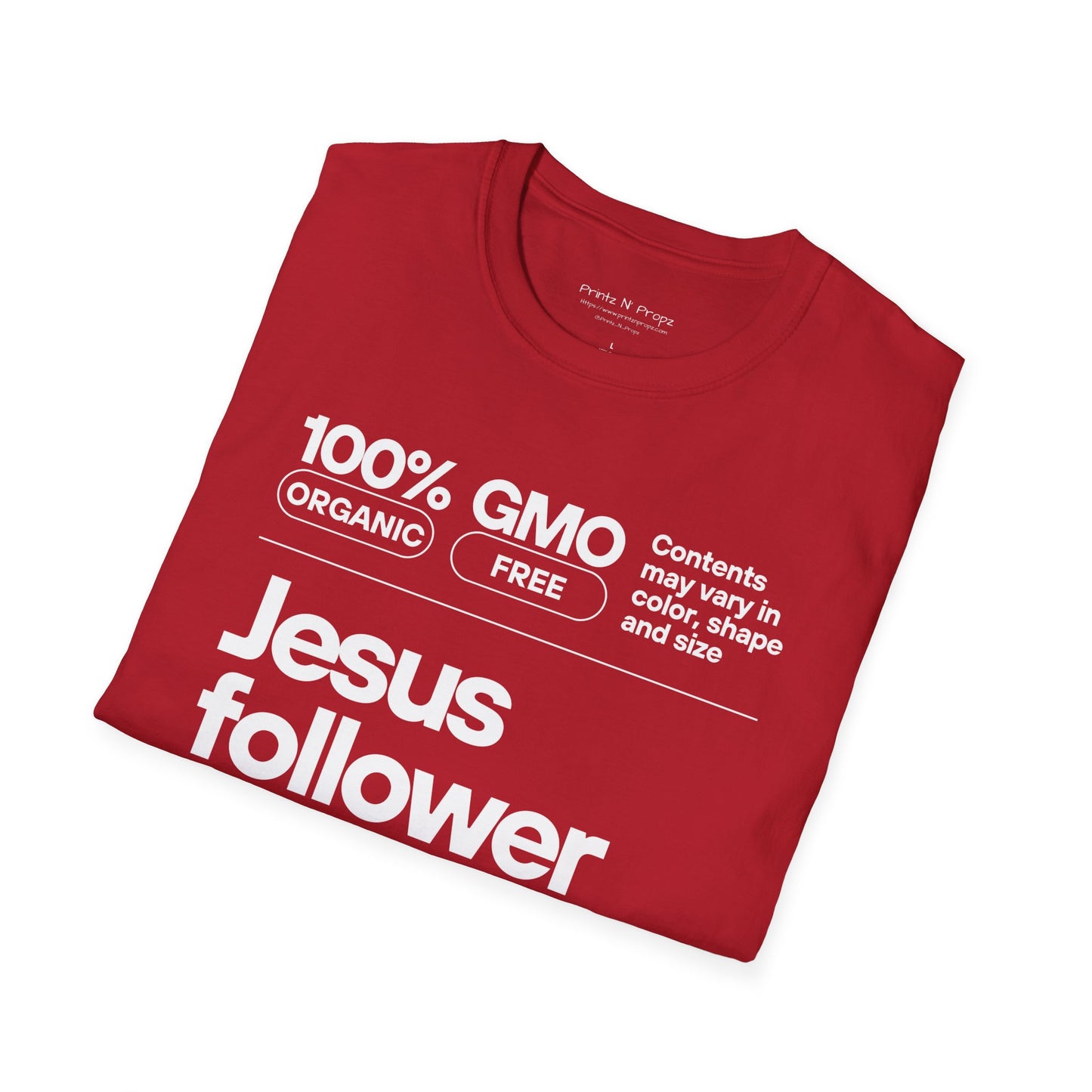 Jesus Follower Unisex Softstyle T-Shirt - Organic & GMO Free
