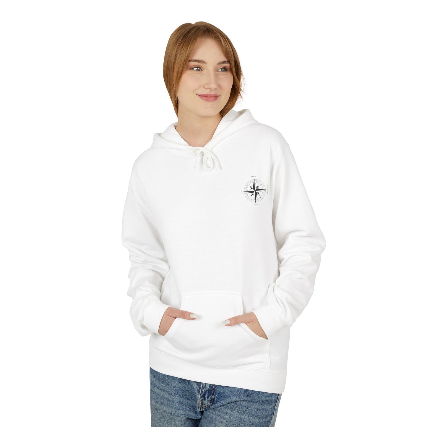 Fleece Hoodie Jesus True North Christian Faith Unisex