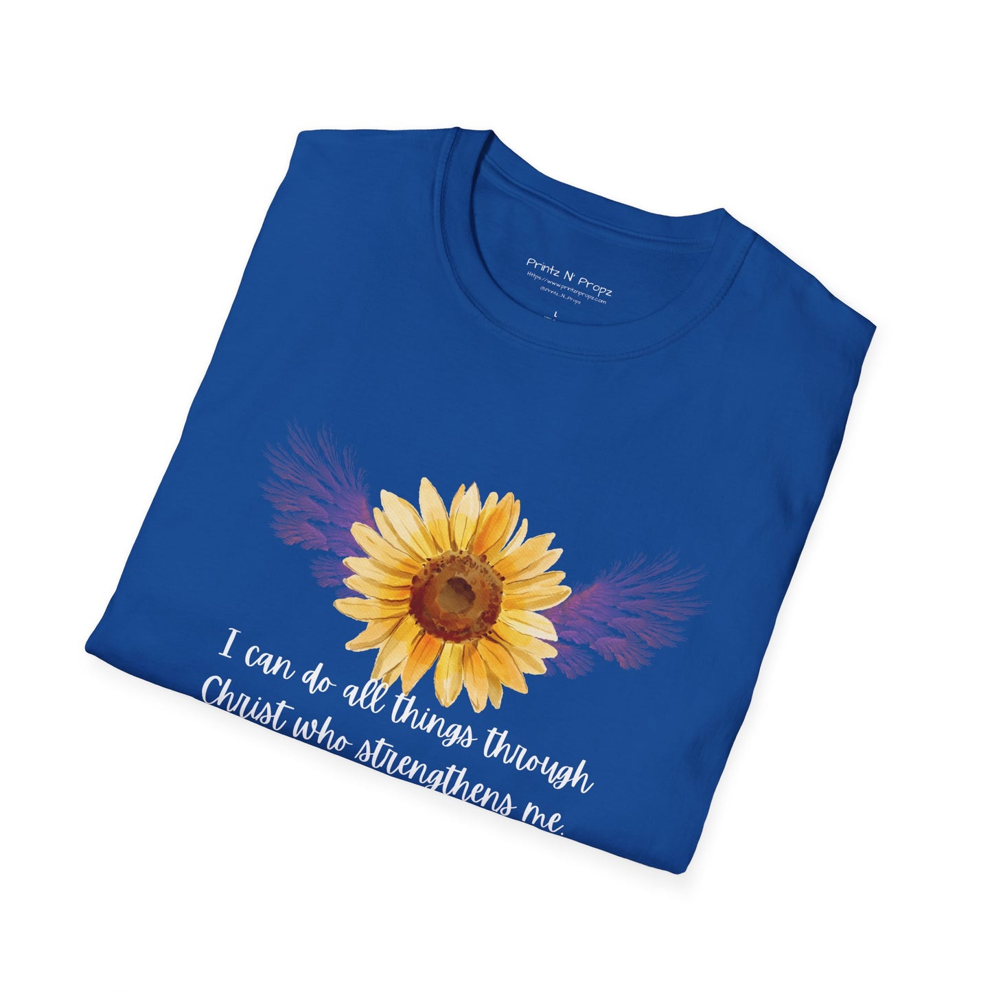 Sunflower Philippians 4:13 T-Shirt