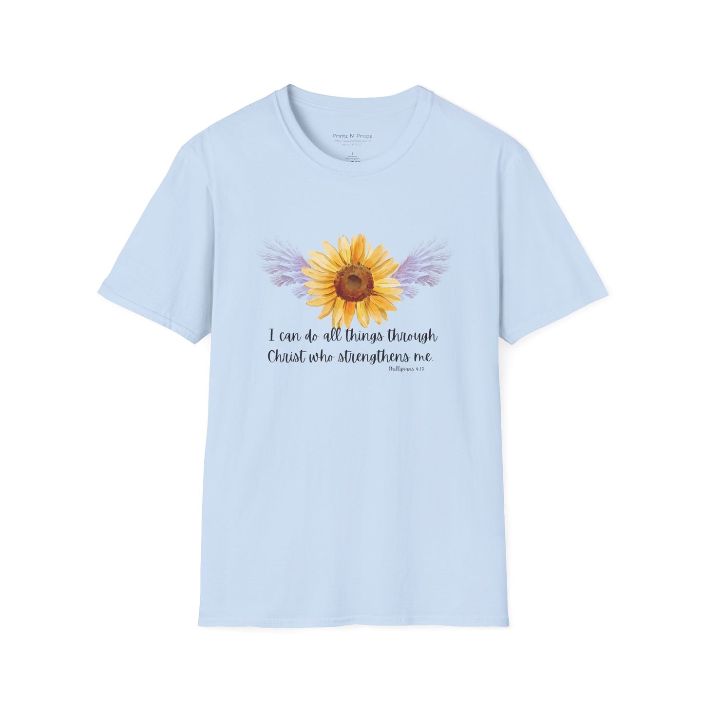 Sunflower Philippians 4:13 T-Shirt
