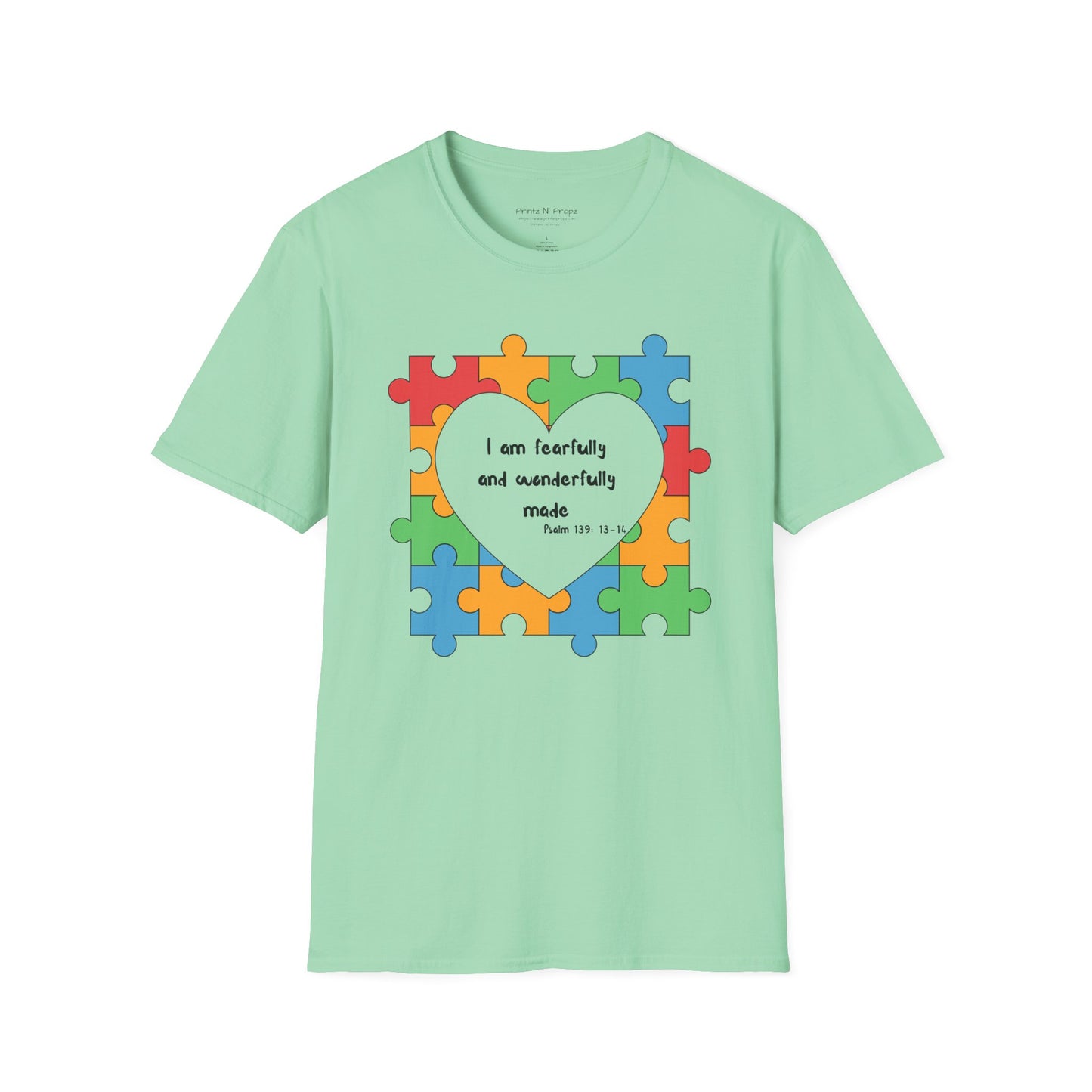 Autism Awareness T-Shirt - Psalm 139 Christian Tee
