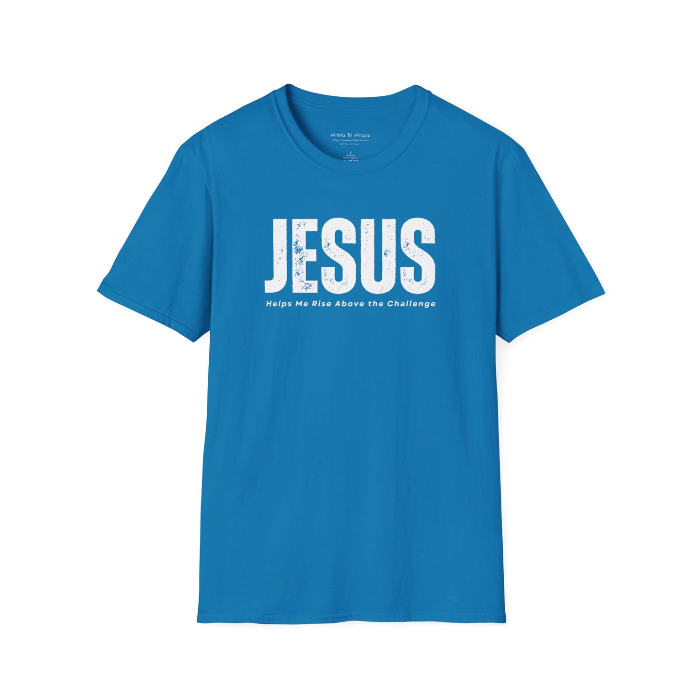 Jesus Helps Me Rise Above - Unisex Softstyle T-Shirt