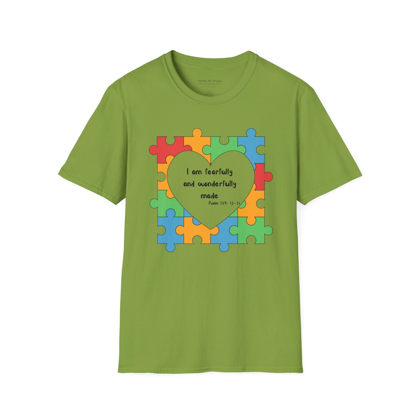 Autism Awareness T-Shirt - Psalm 139 Christian Tee