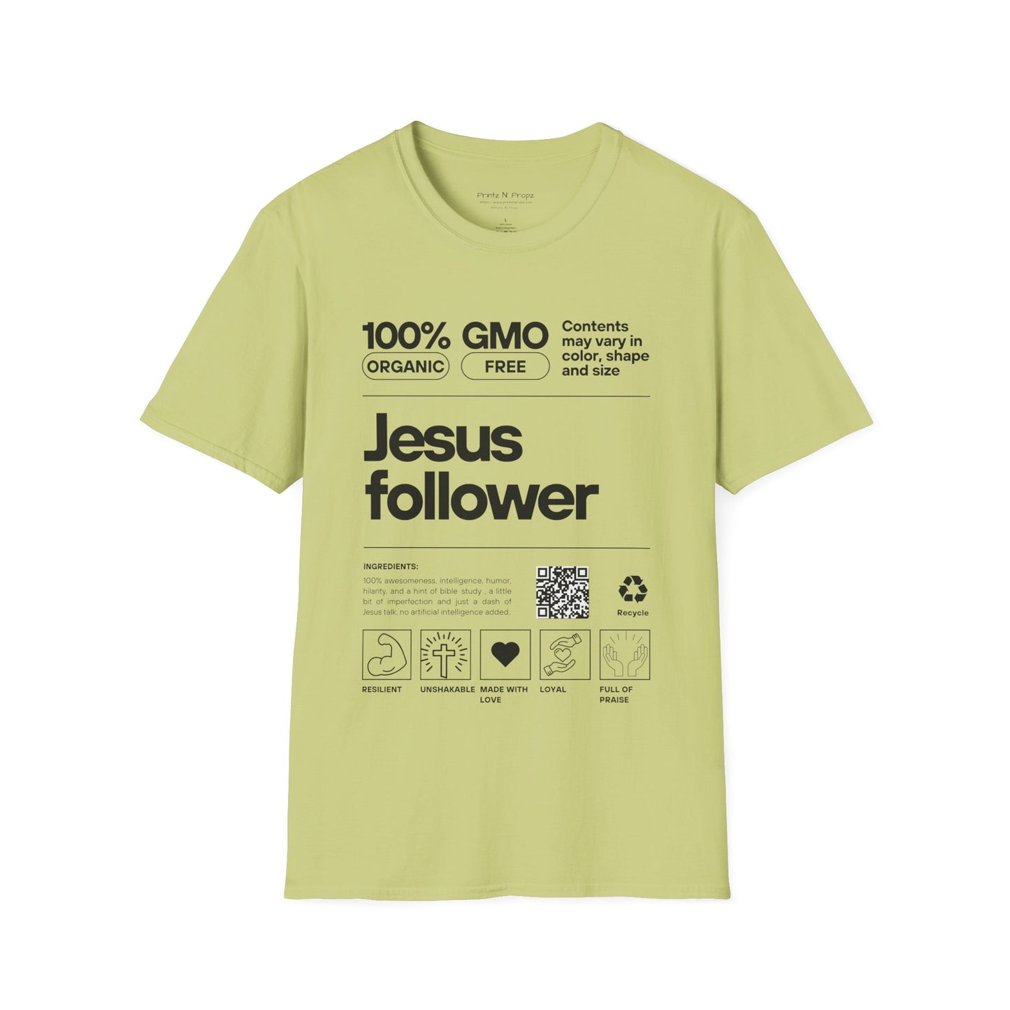Jesus Follower Unisex Softstyle T-Shirt - Organic & GMO Free