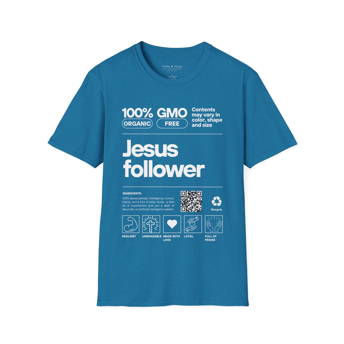 Jesus Follower Unisex Softstyle T-Shirt - Organic & GMO Free