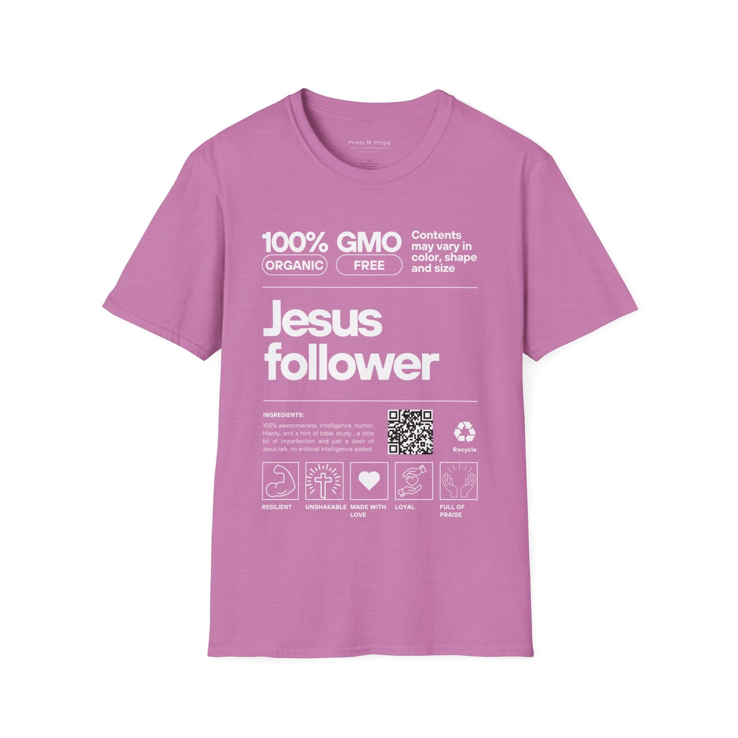 Jesus Follower Unisex Softstyle T-Shirt - Organic & GMO Free