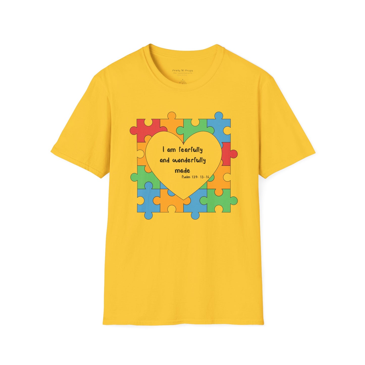 Autism Awareness T-Shirt - Psalm 139 Christian Tee