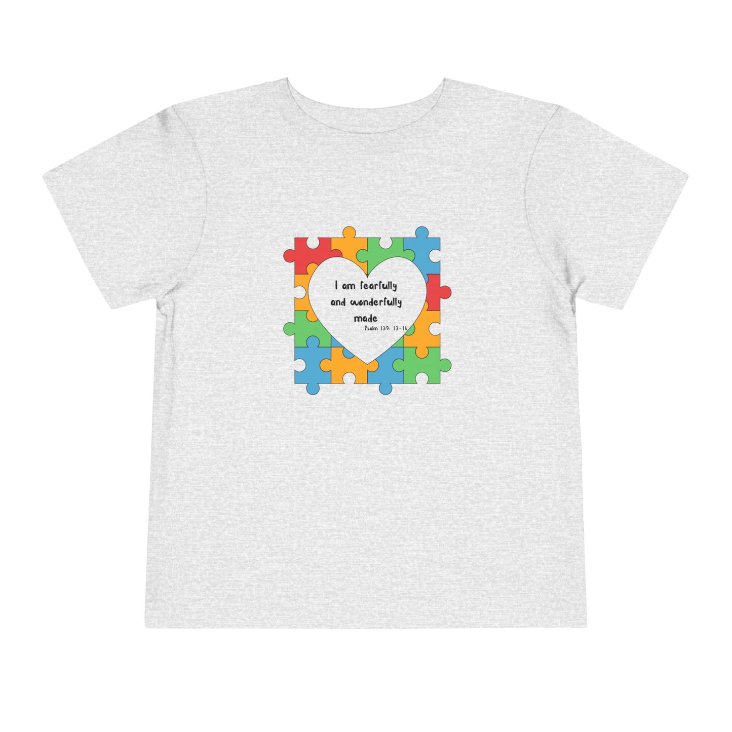 Toddler Tee - Psalm 139 Christian Scripture autism awareness month