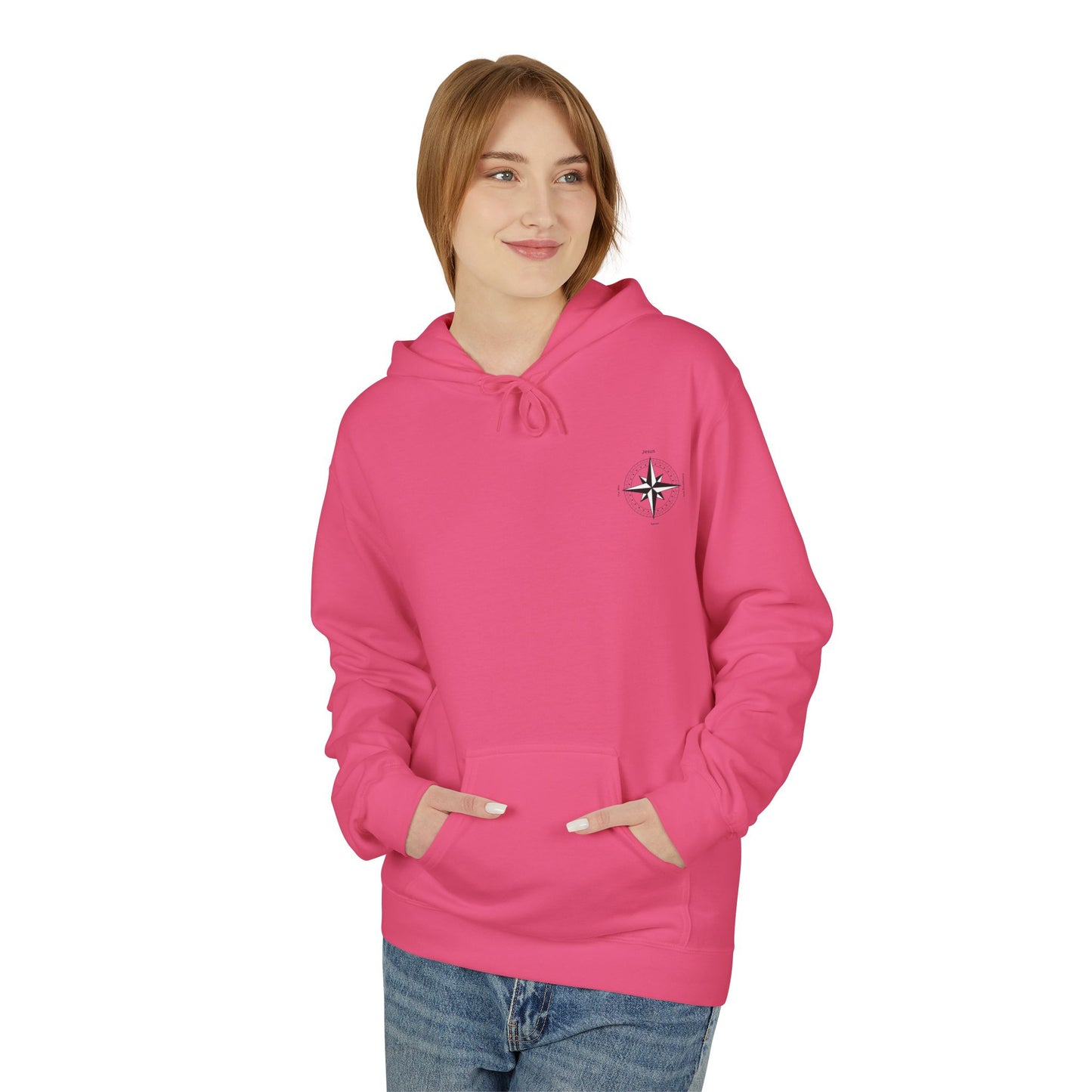 Fleece Hoodie Jesus True North Christian Faith Unisex