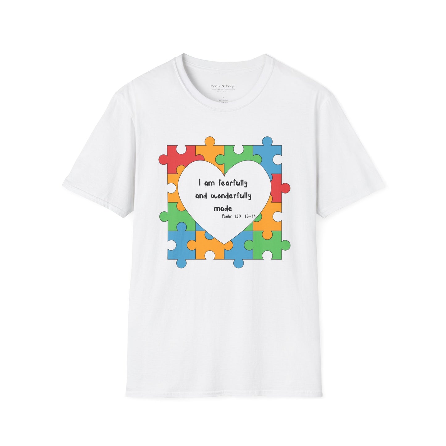 Autism Awareness T-Shirt - Psalm 139 Christian Tee