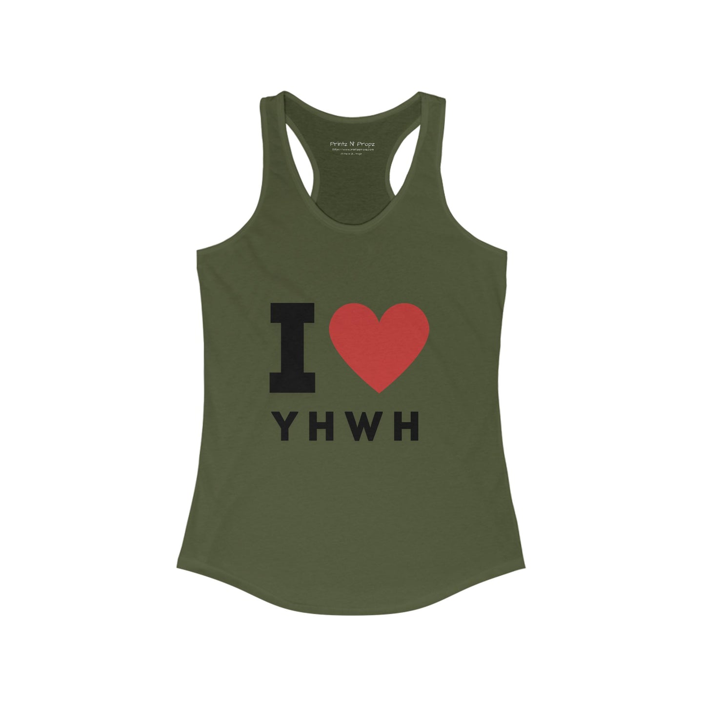 I Love Yahweh Racerback Tank