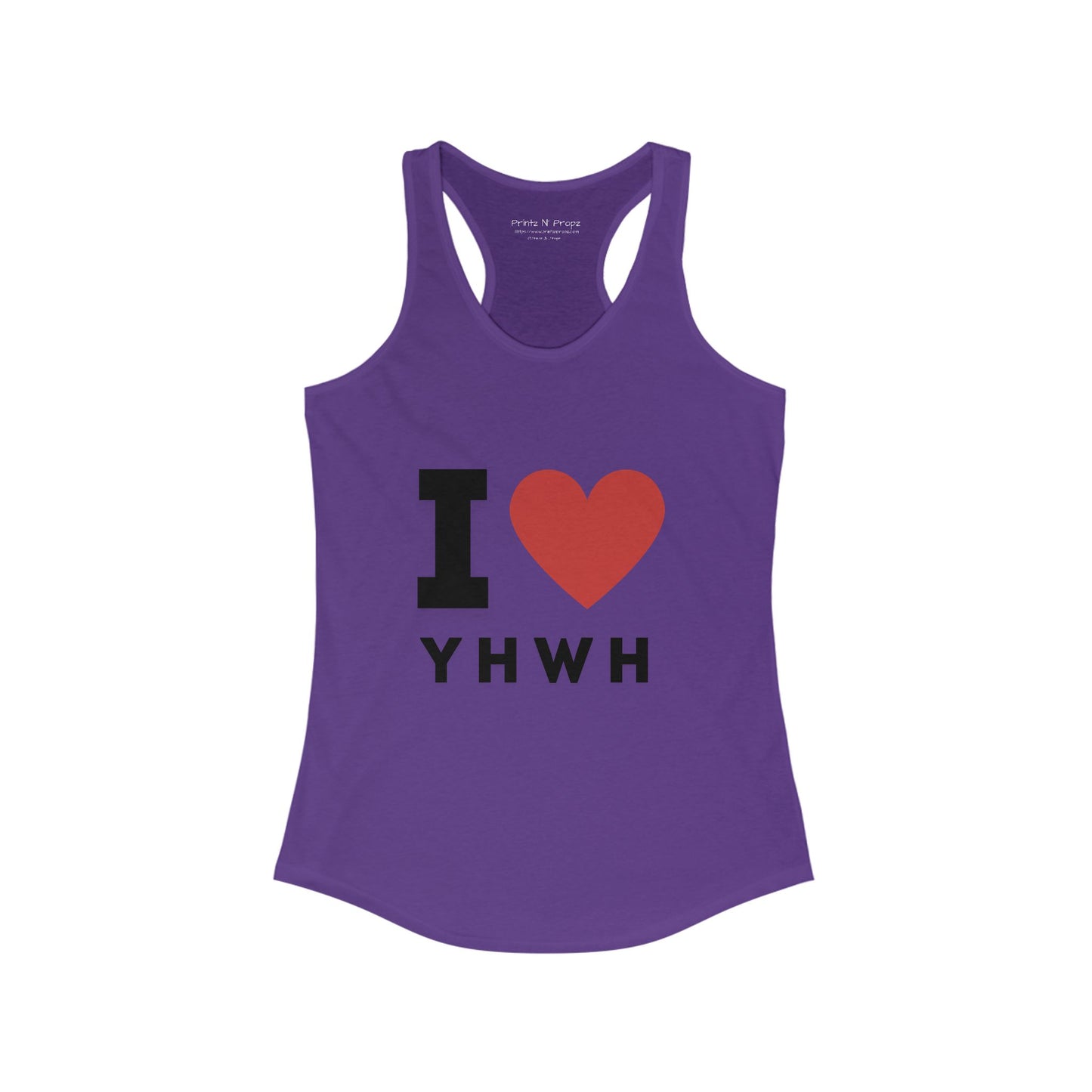 I Love Yahweh Racerback Tank