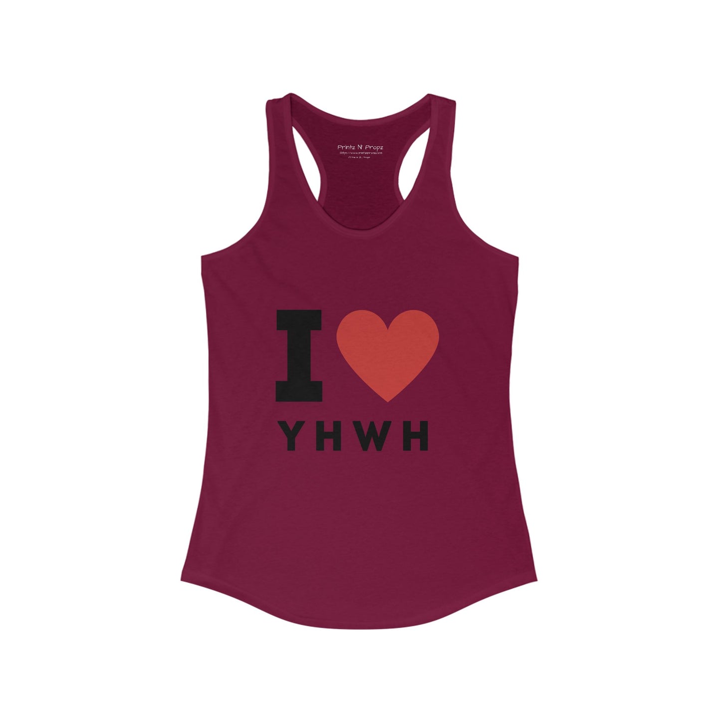 I Love Yahweh Racerback Tank