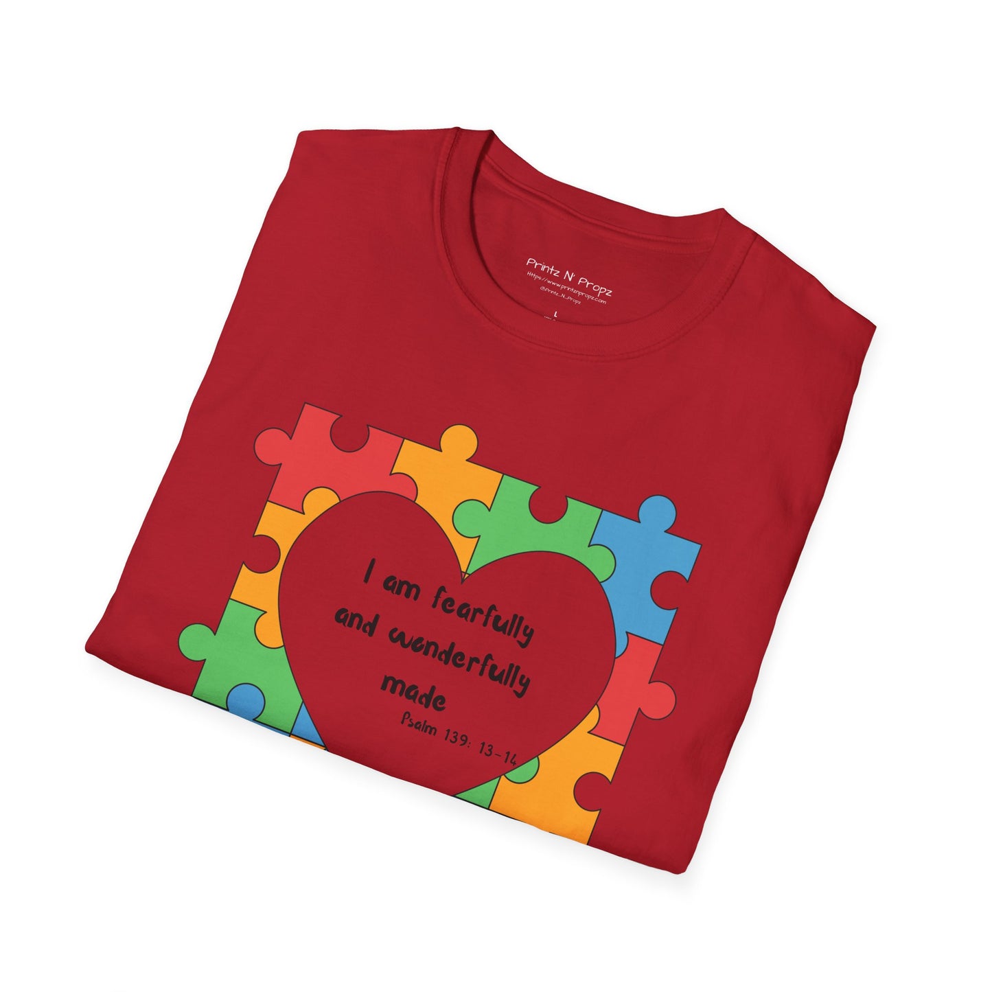 Autism Awareness T-Shirt - Psalm 139 Christian Tee