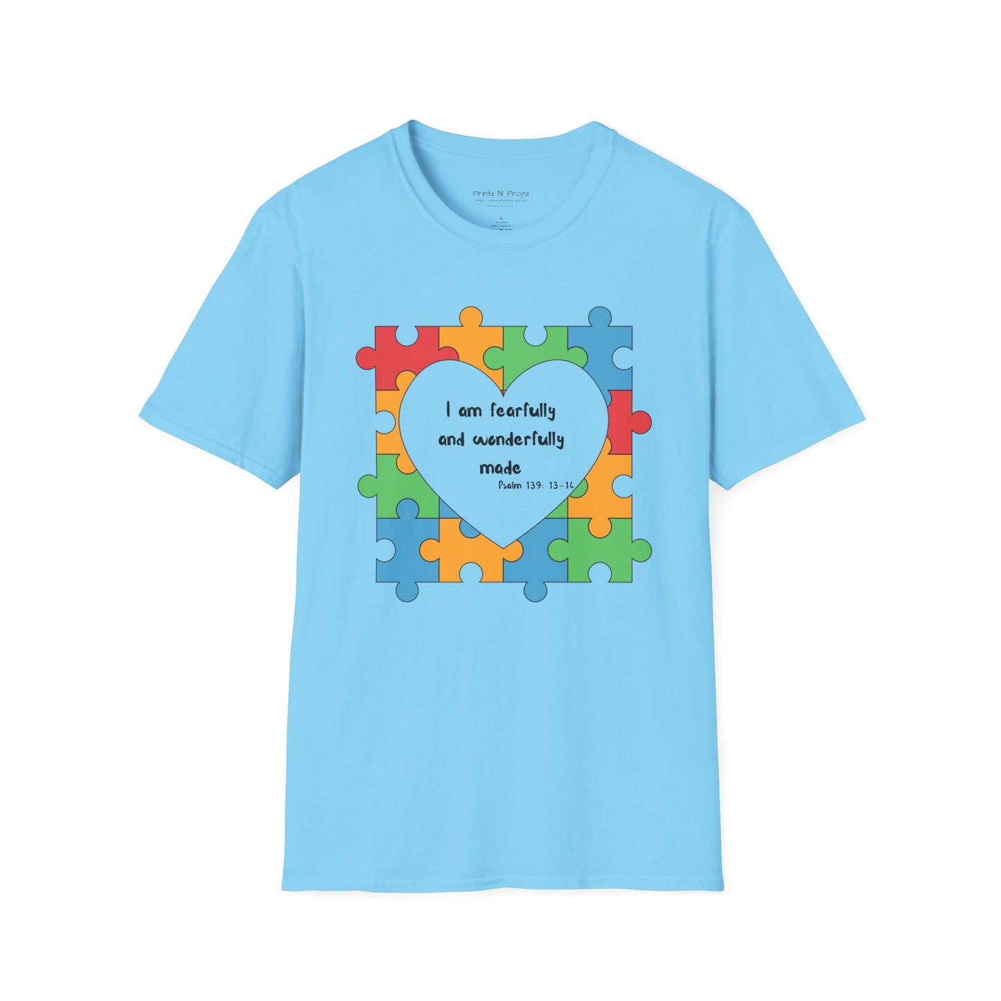 Autism Awareness T-Shirt - Psalm 139 Christian Tee