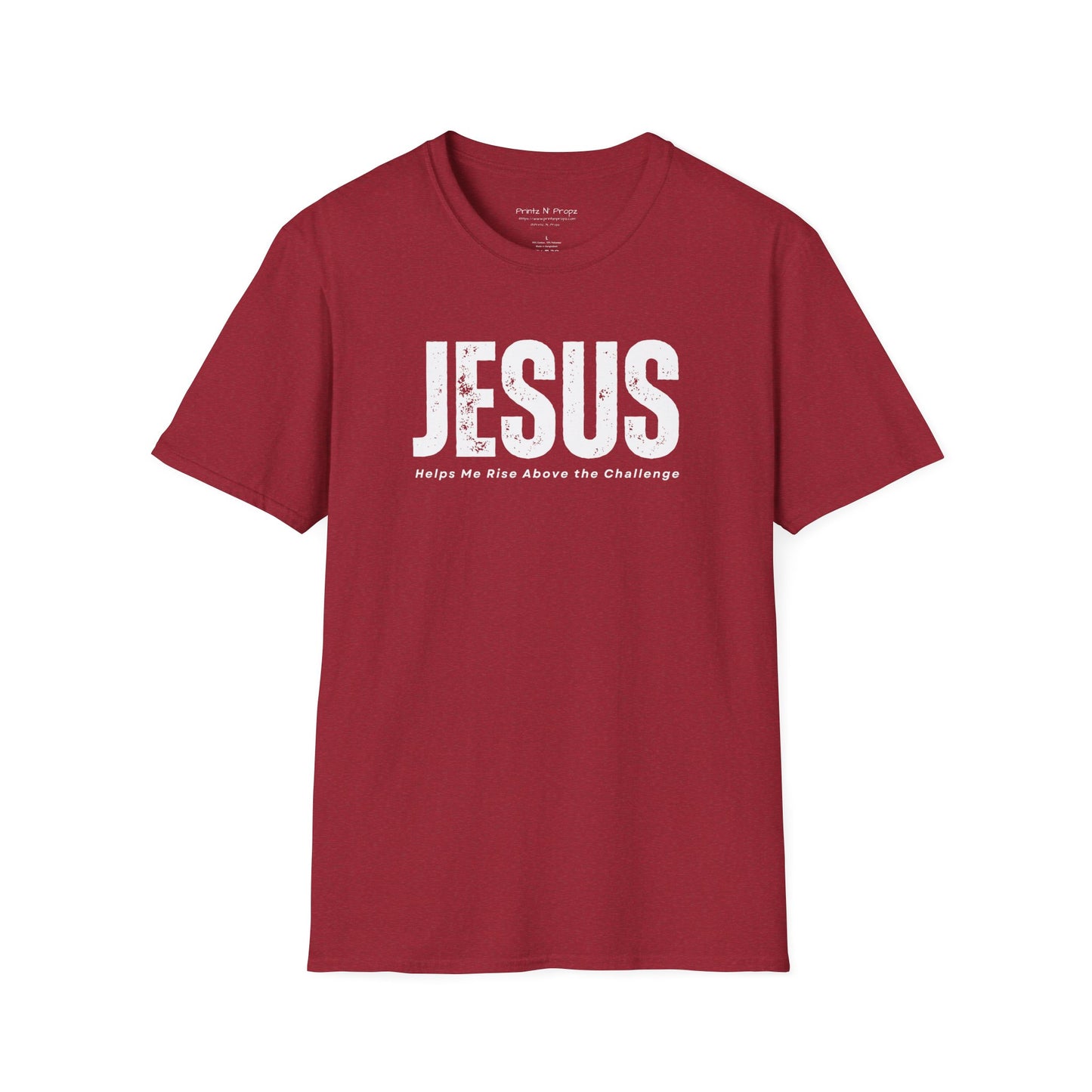 Jesus Helps Me Rise Above - Unisex Softstyle T-Shirt
