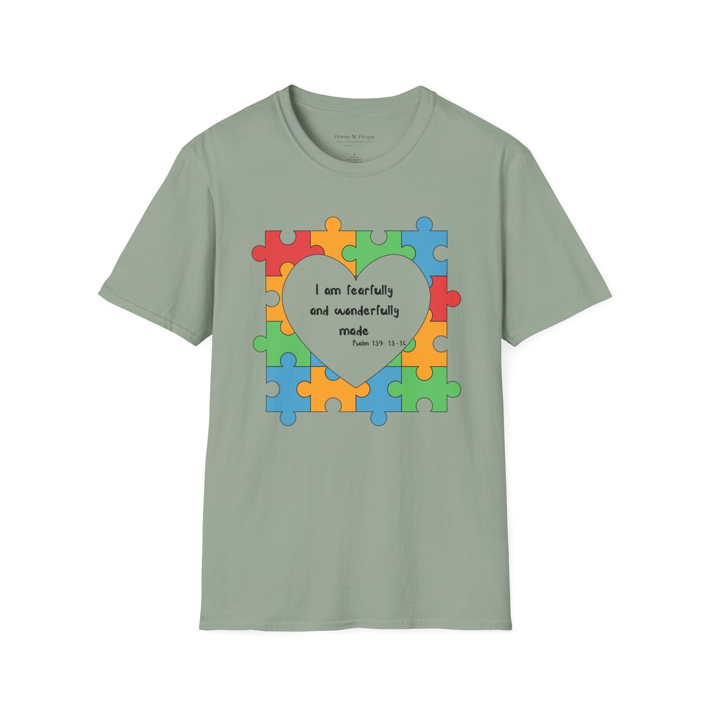 Autism Awareness T-Shirt - Psalm 139 Christian Tee