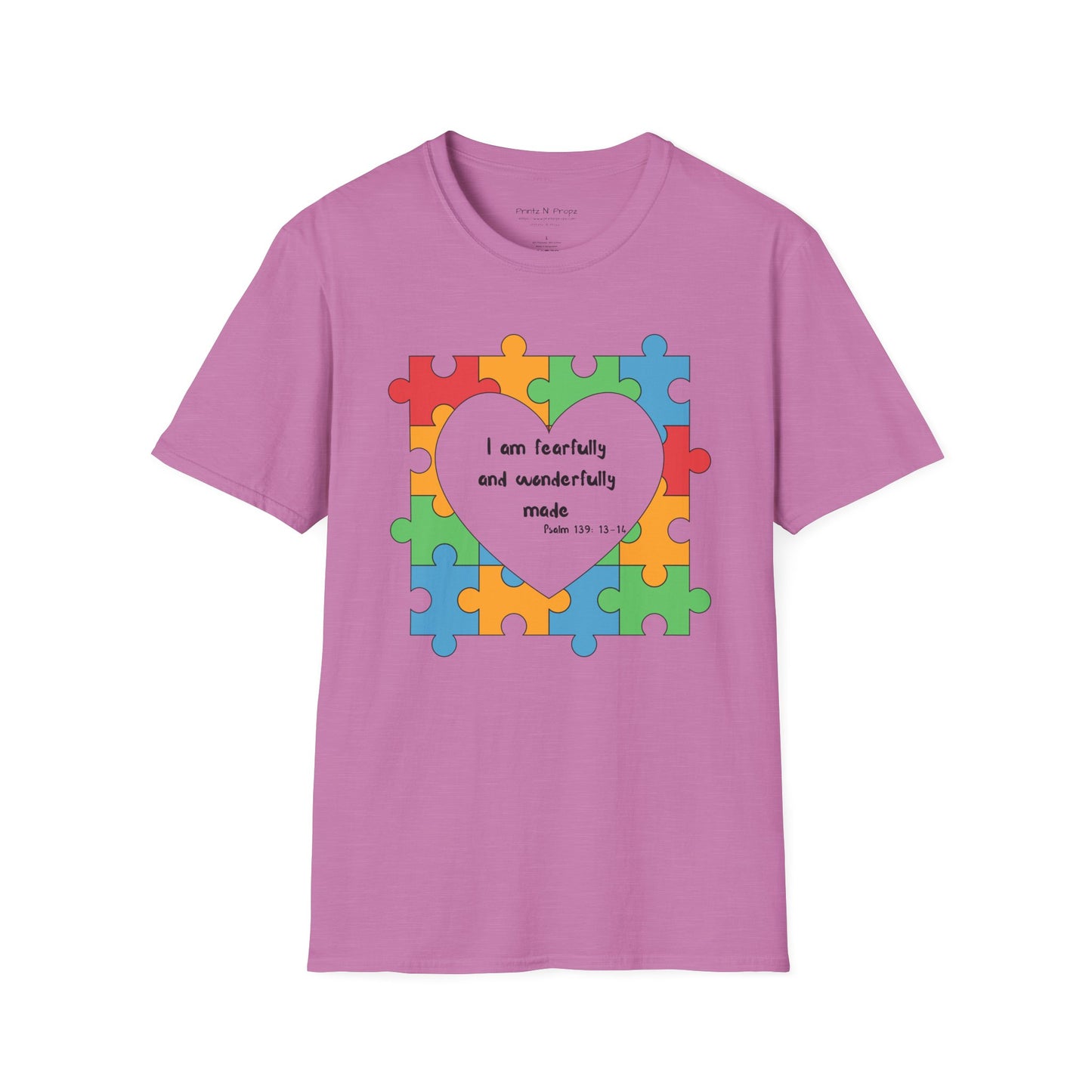 Autism Awareness T-Shirt - Psalm 139 Christian Tee