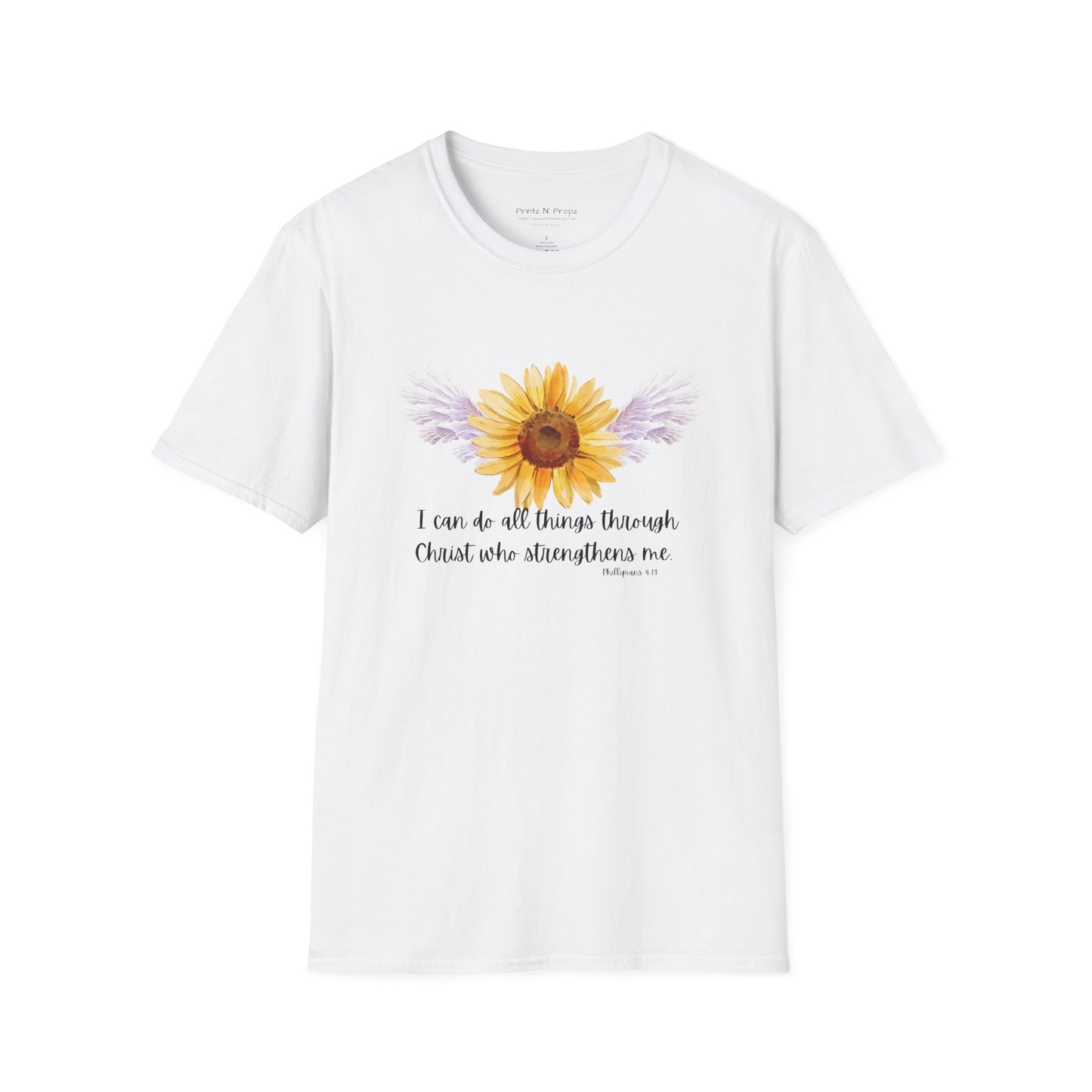 Sunflower Philippians 4:13 T-Shirt