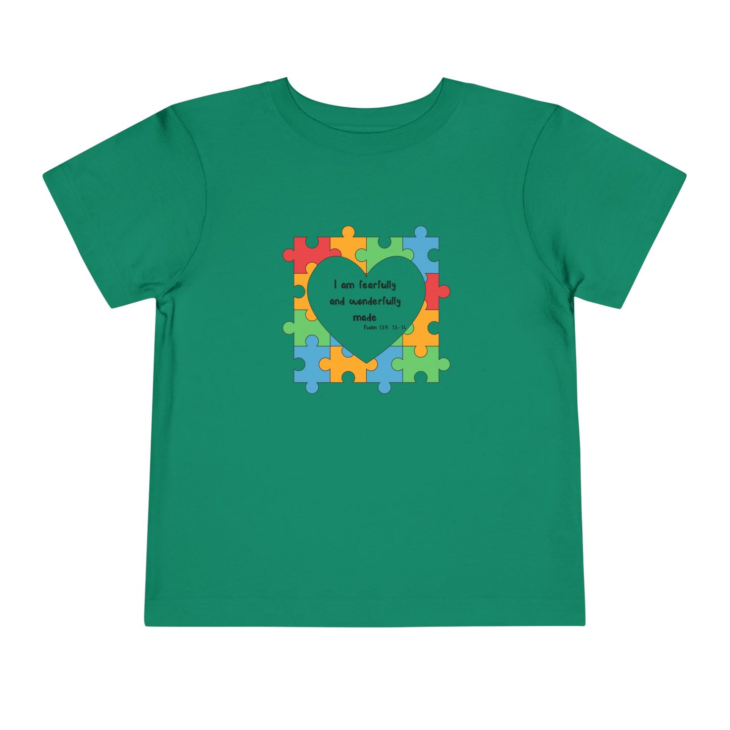 Toddler Tee - Psalm 139 Christian Scripture autism awareness month