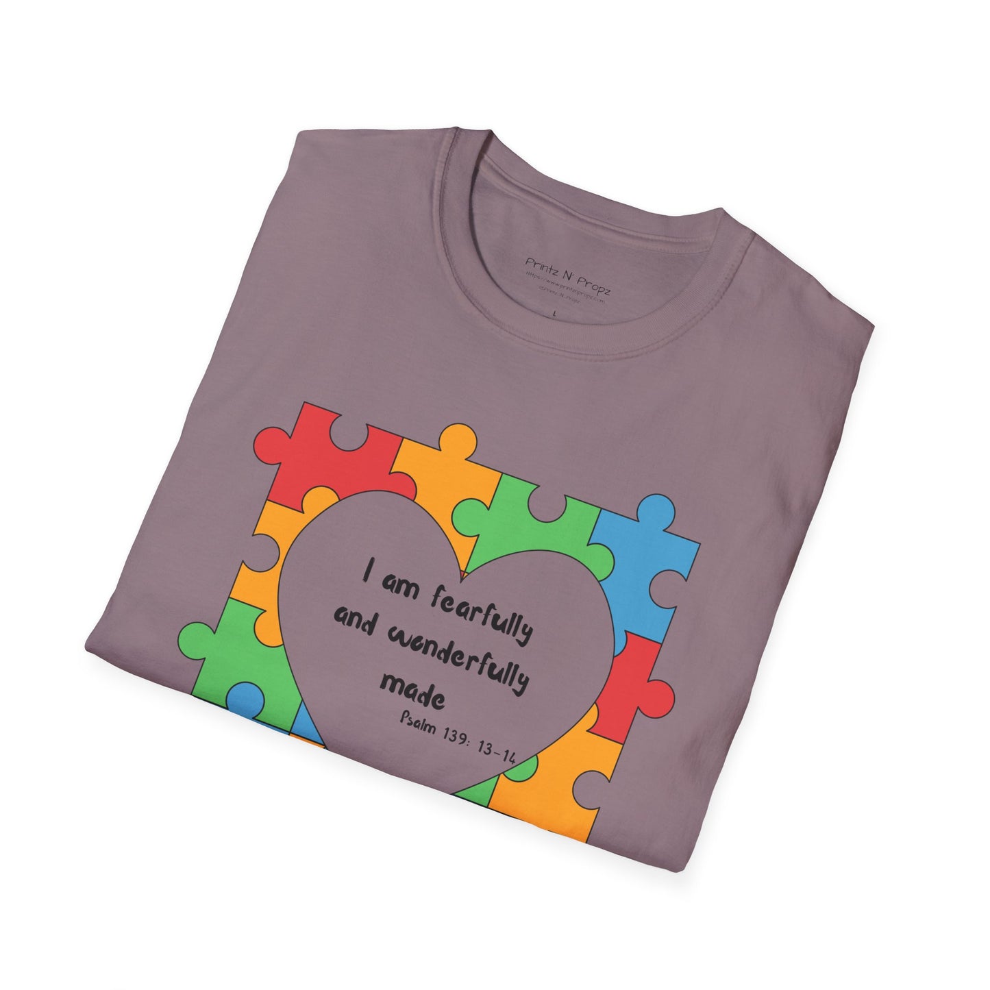Autism Awareness T-Shirt - Psalm 139 Christian Tee