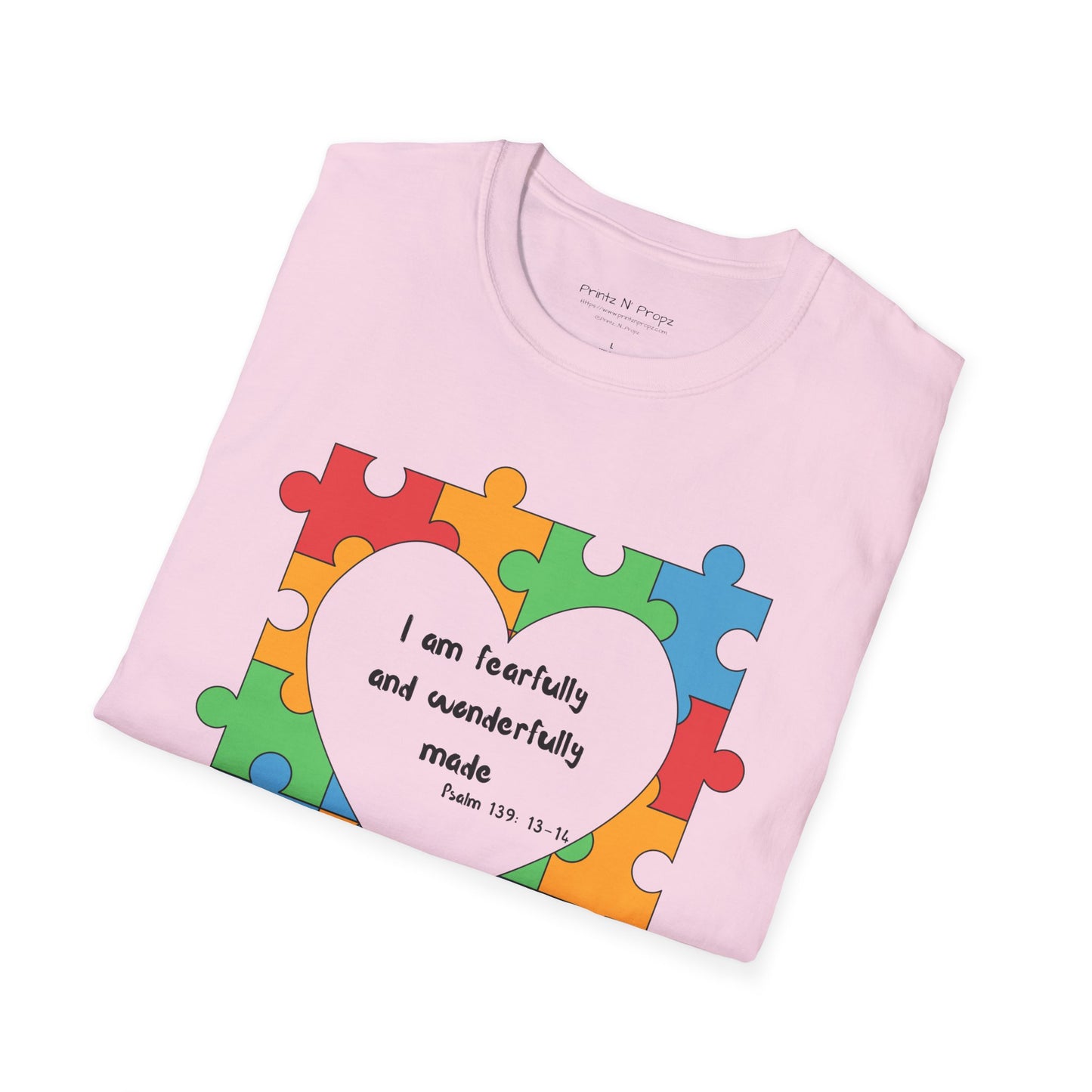 Autism Awareness T-Shirt - Psalm 139 Christian Tee