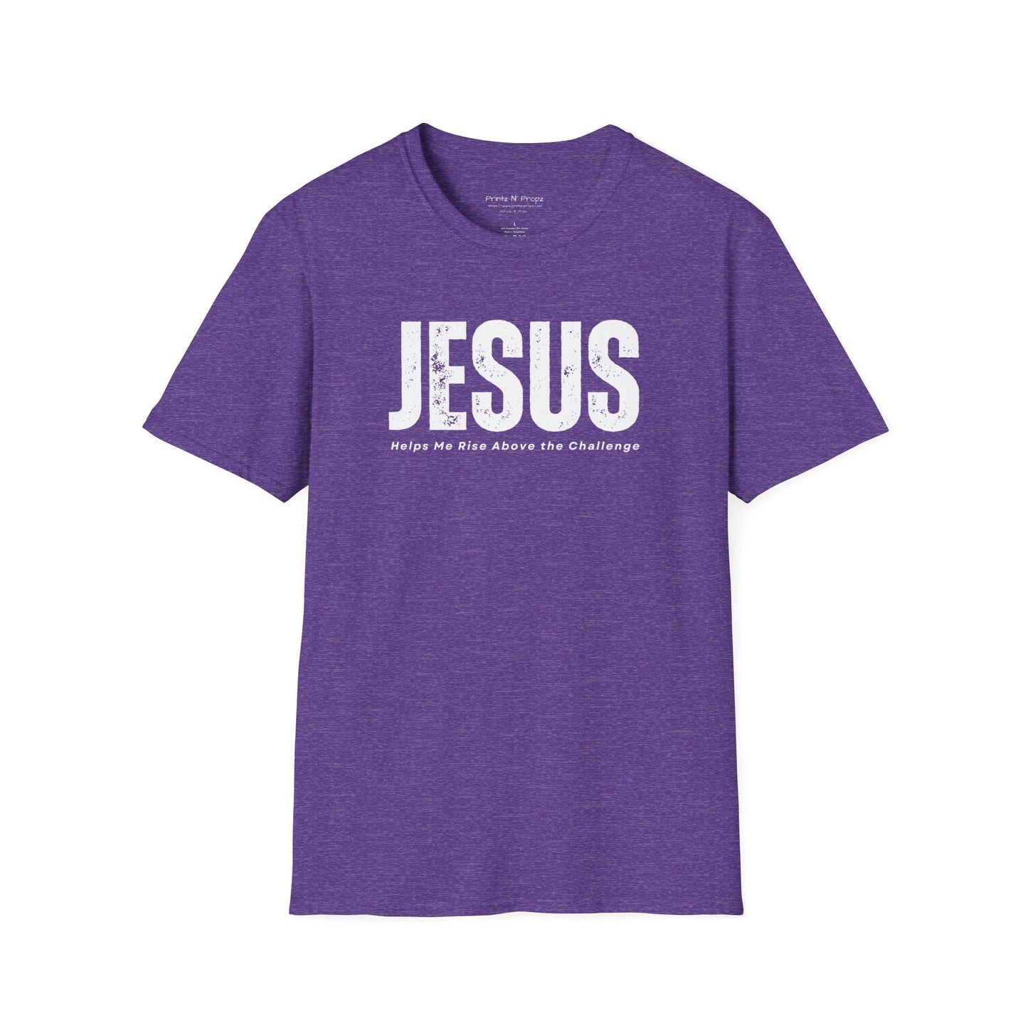 Jesus Helps Me Rise Above - Unisex Softstyle T-Shirt