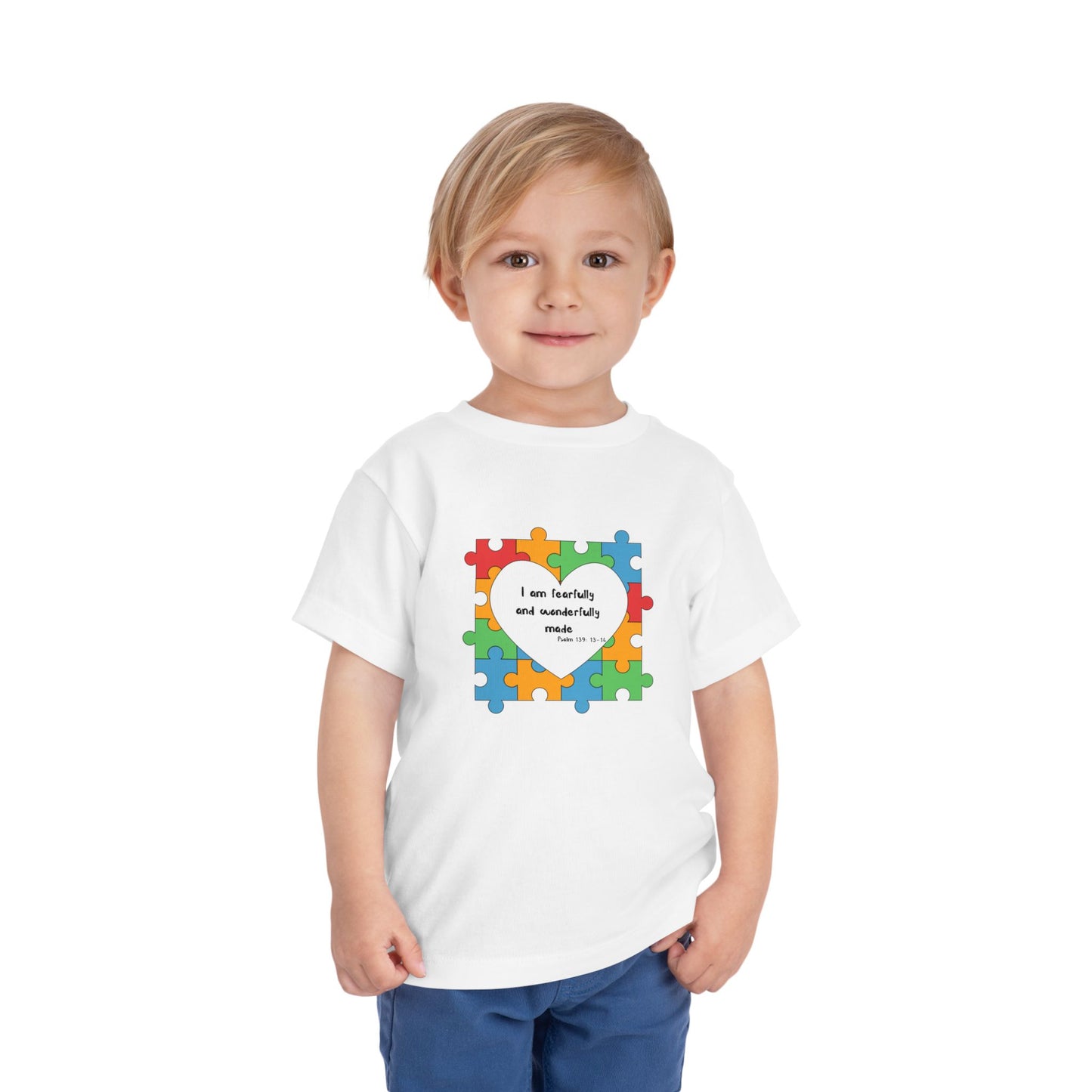 Toddler Tee - Psalm 139 Christian Scripture autism awareness month