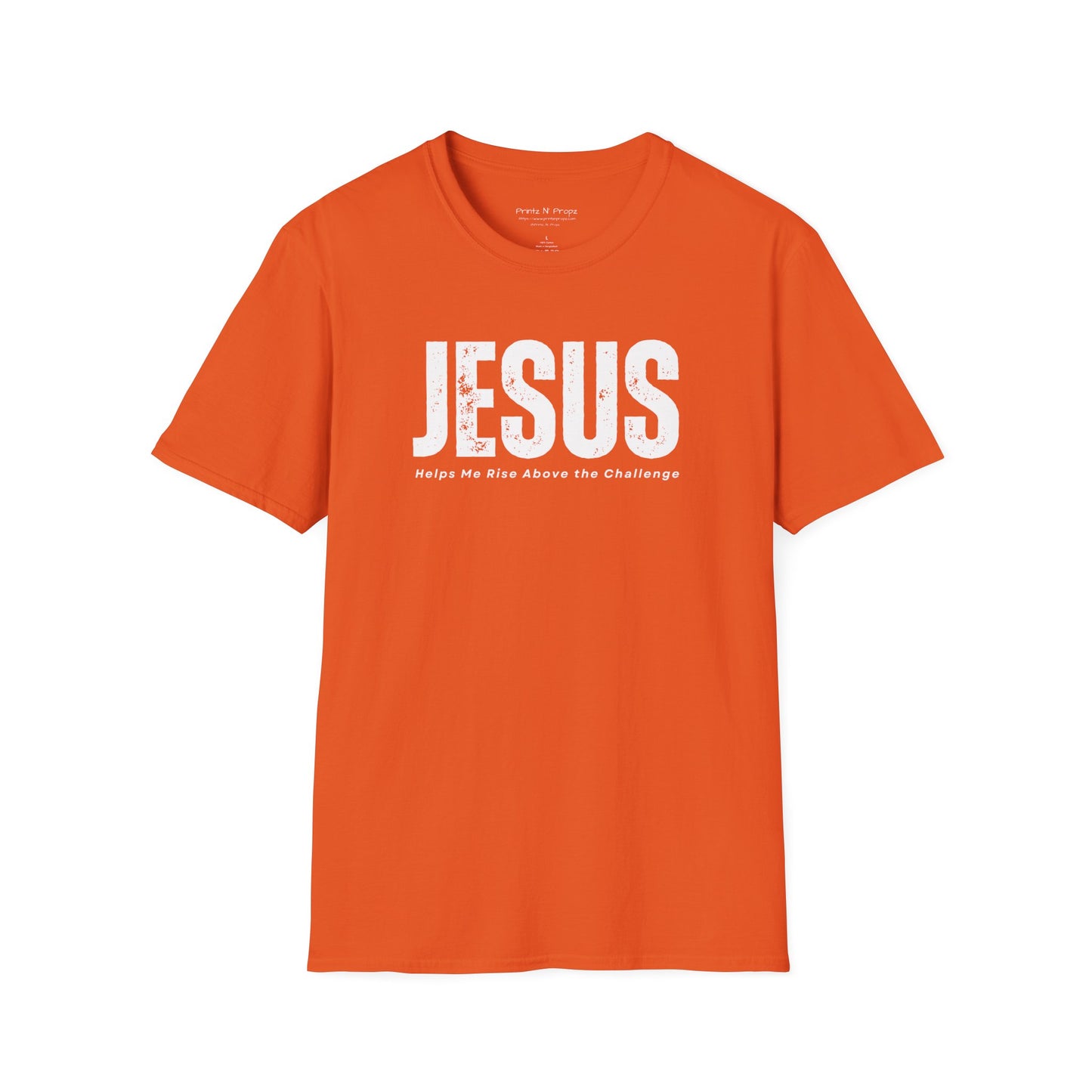 Jesus Helps Me Rise Above - Unisex Softstyle T-Shirt
