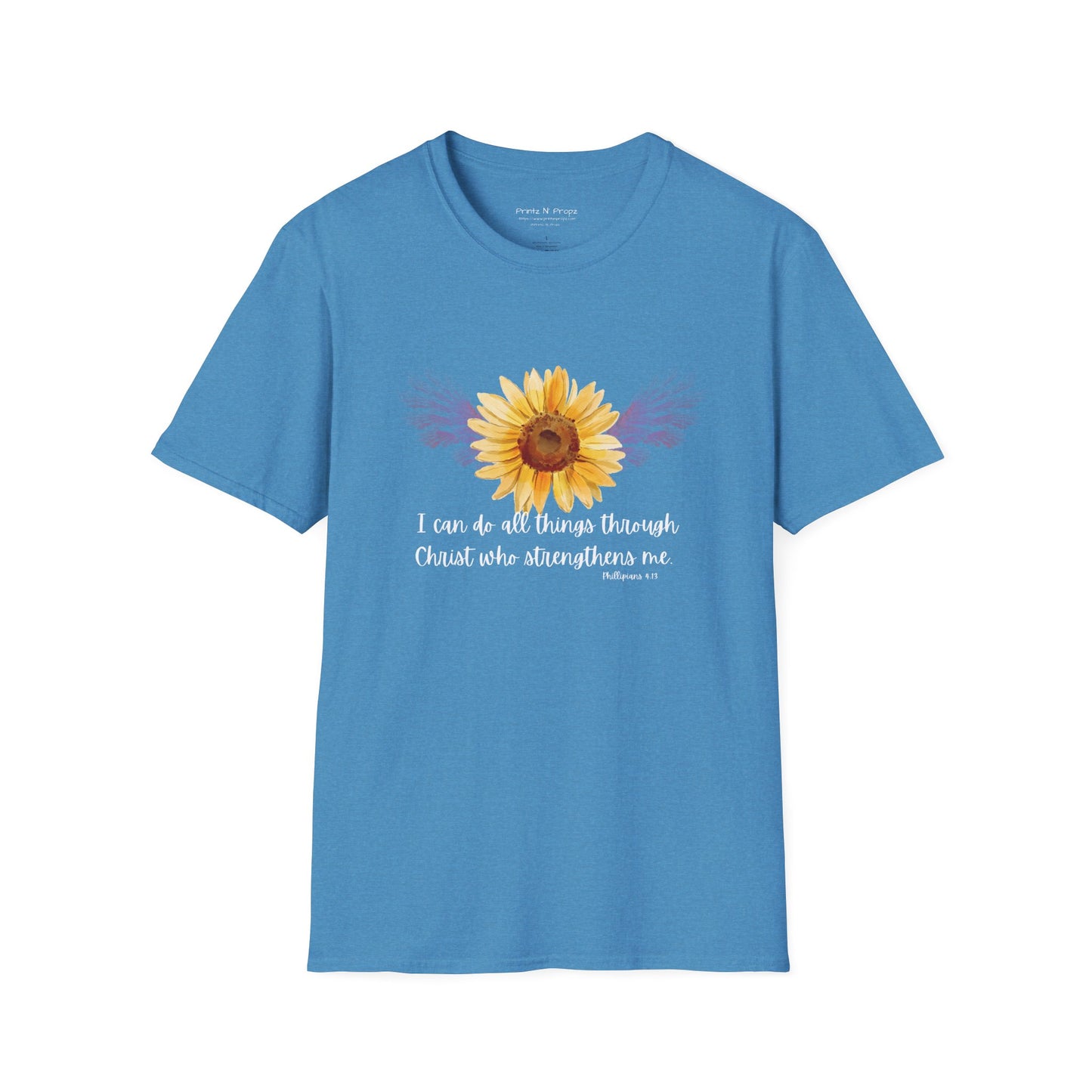Sunflower Philippians 4:13 T-Shirt