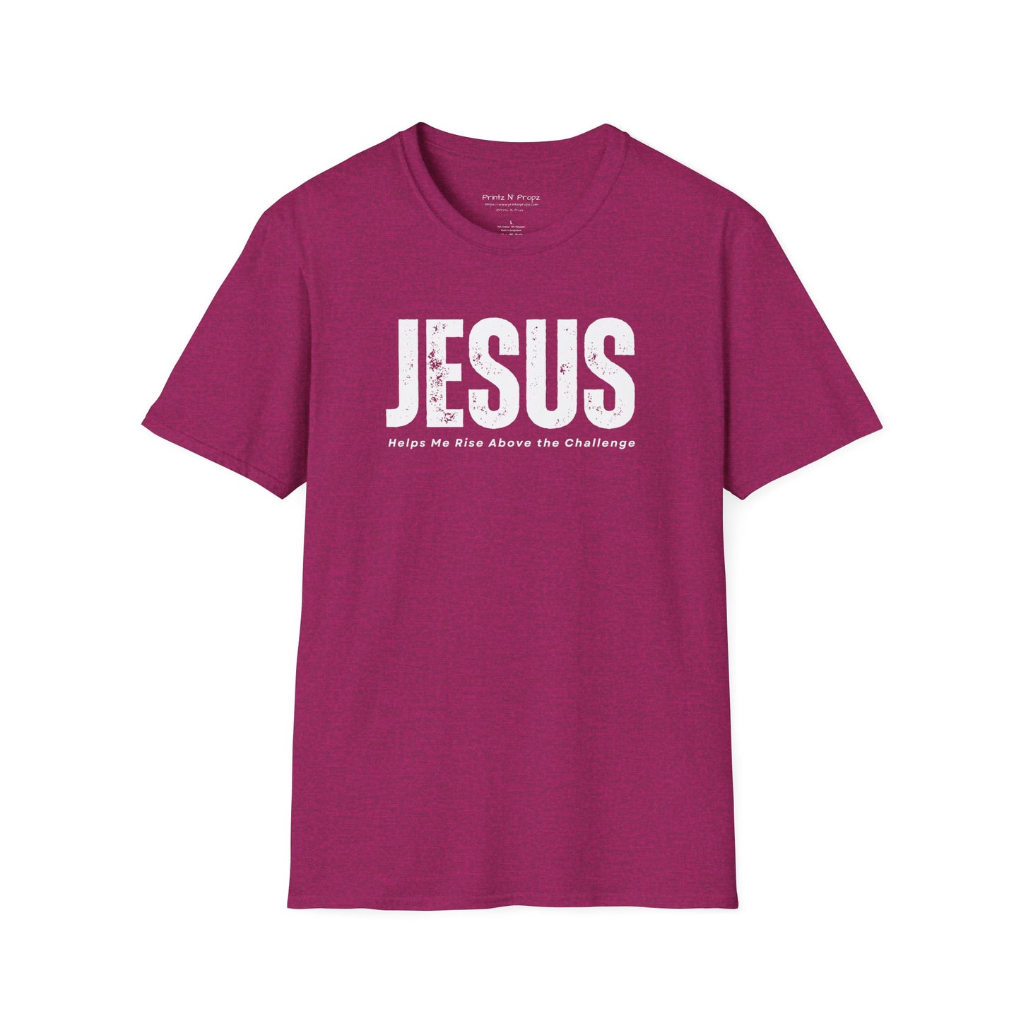 Jesus Helps Me Rise Above - Unisex Softstyle T-Shirt