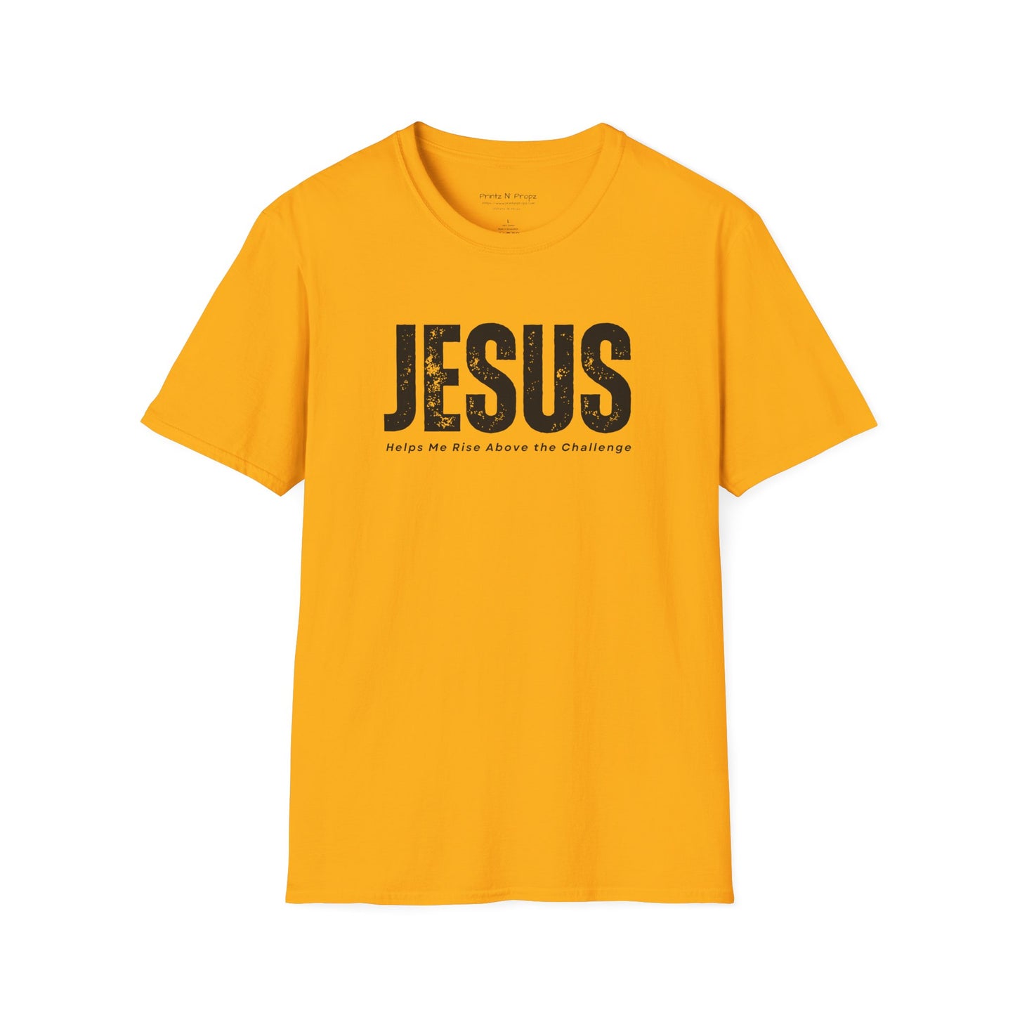 Jesus Helps Me Rise Above - Unisex Softstyle T-Shirt