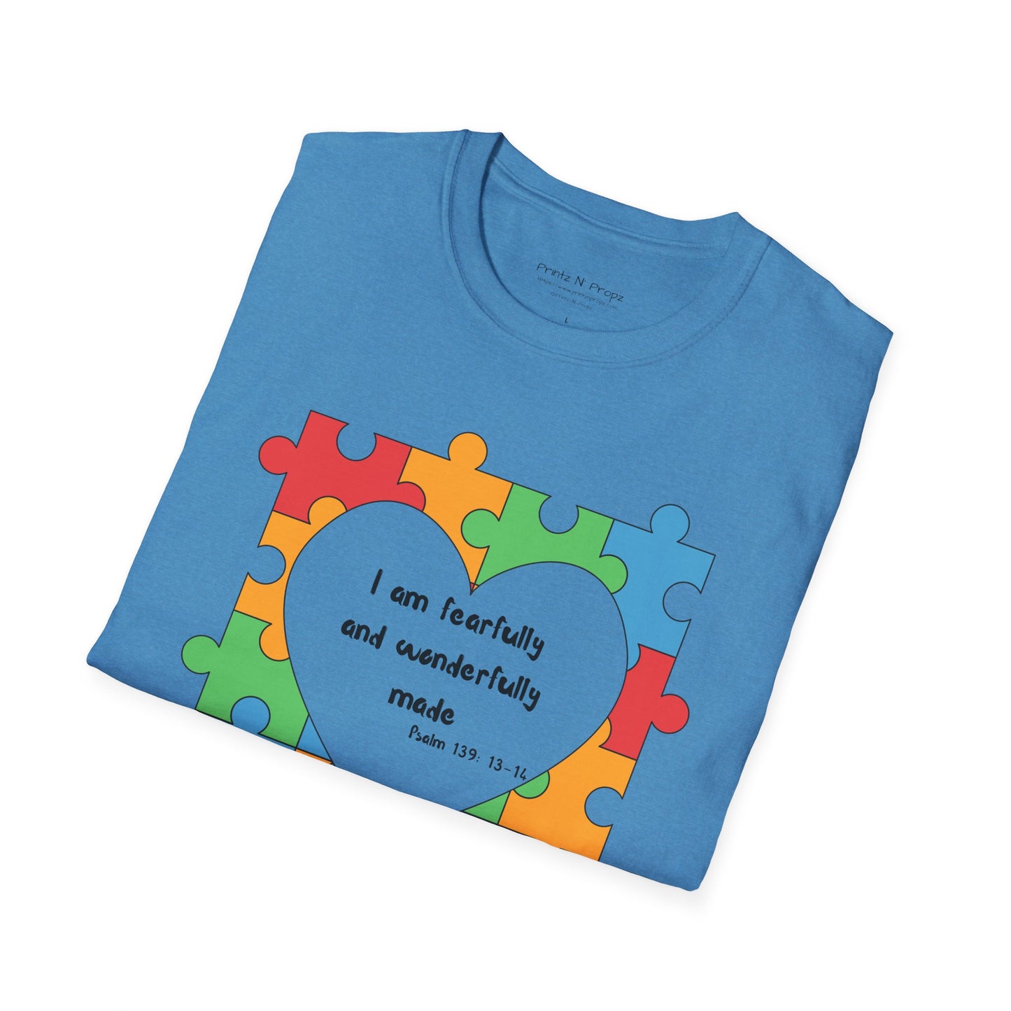 Autism Awareness T-Shirt - Psalm 139 Christian Tee