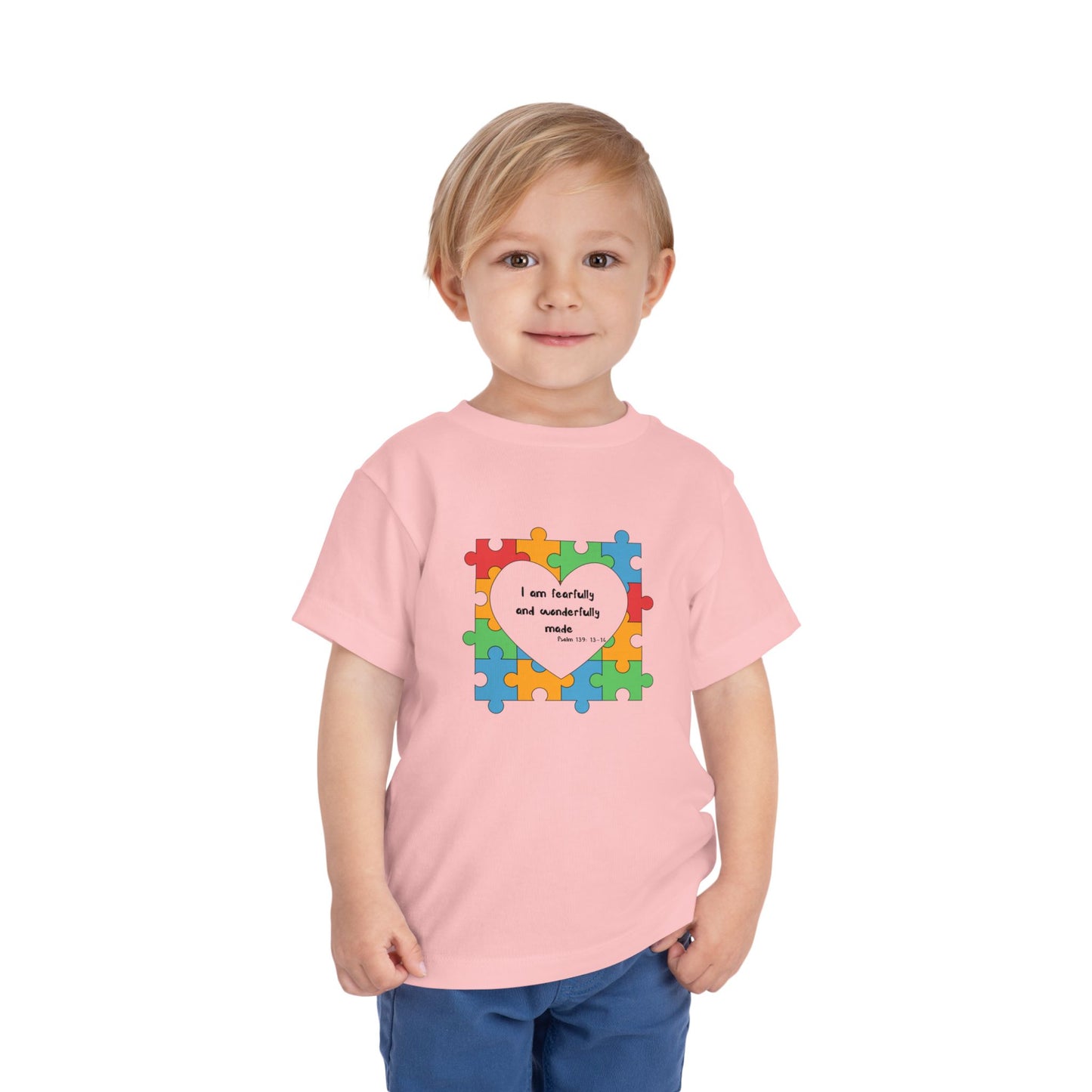 Toddler Tee - Psalm 139 Christian Scripture autism awareness month