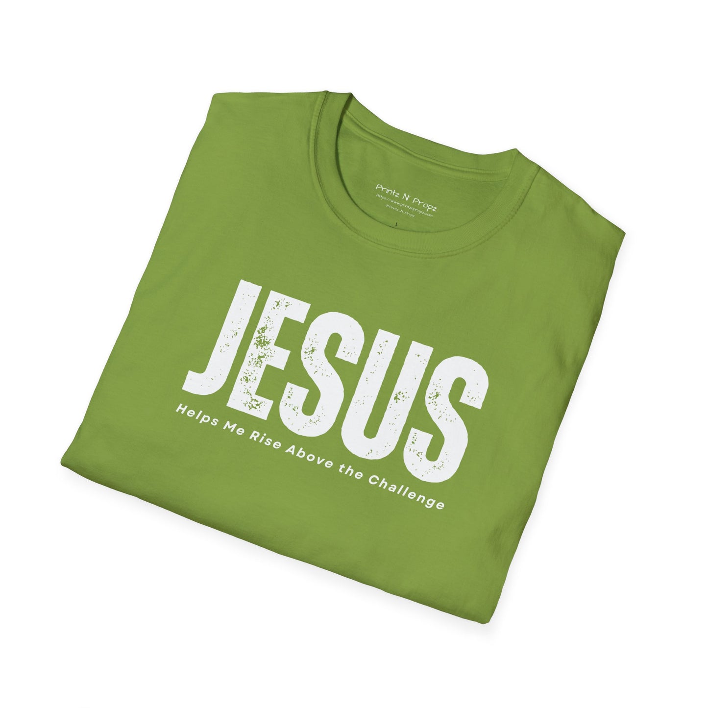 Jesus Helps Me Rise Above - Unisex Softstyle T-Shirt