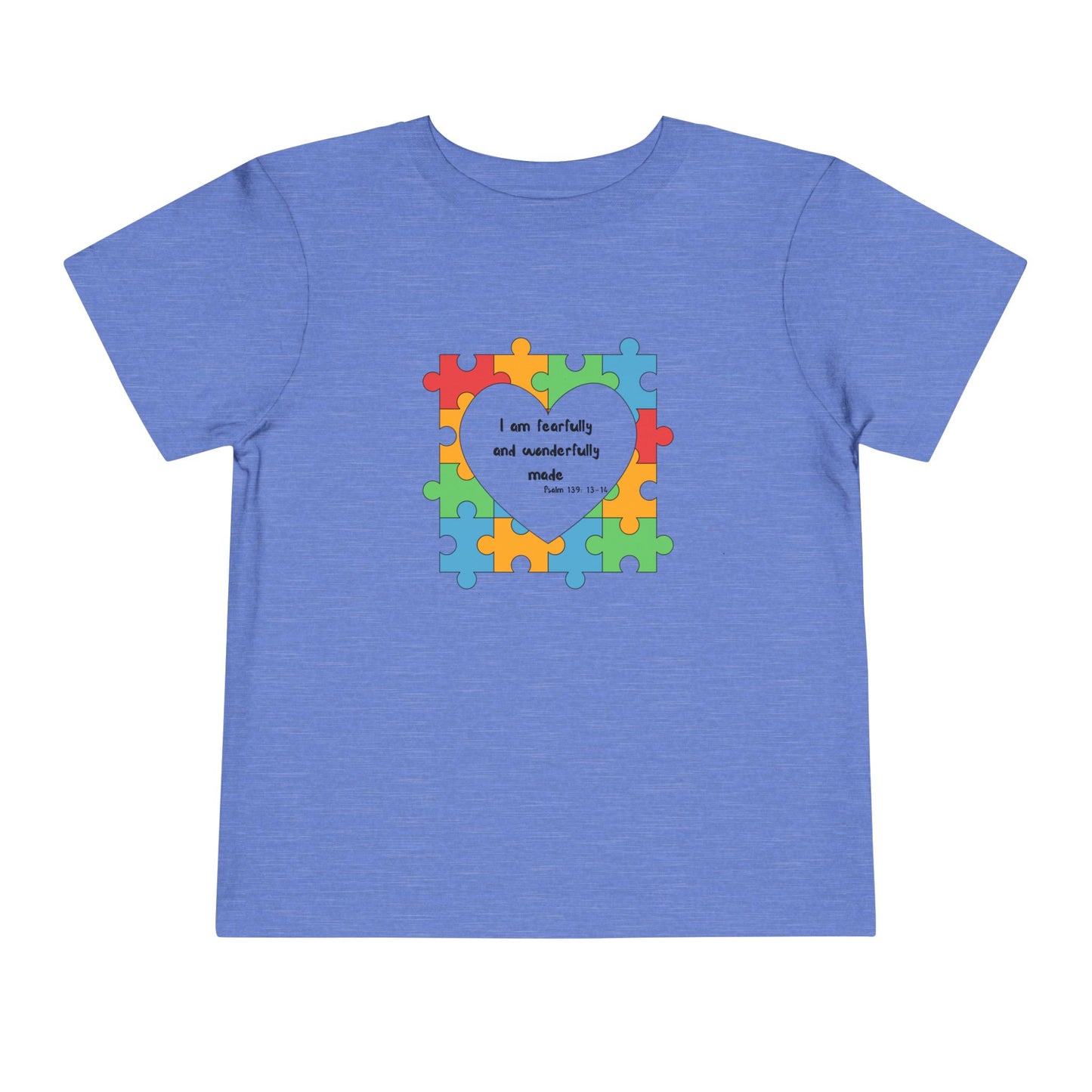 Toddler Tee - Psalm 139 Christian Scripture autism awareness month