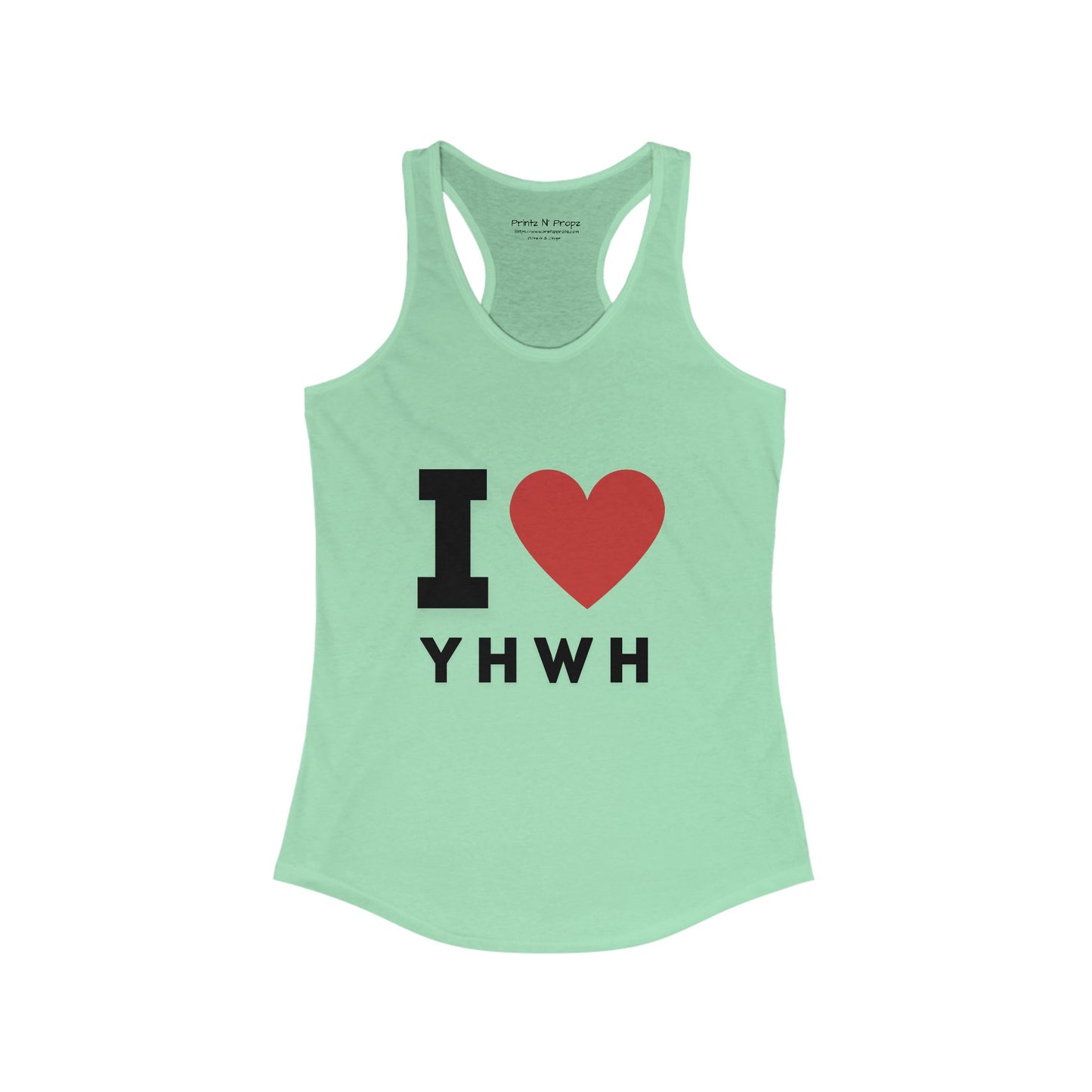 I Love Yahweh Racerback Tank