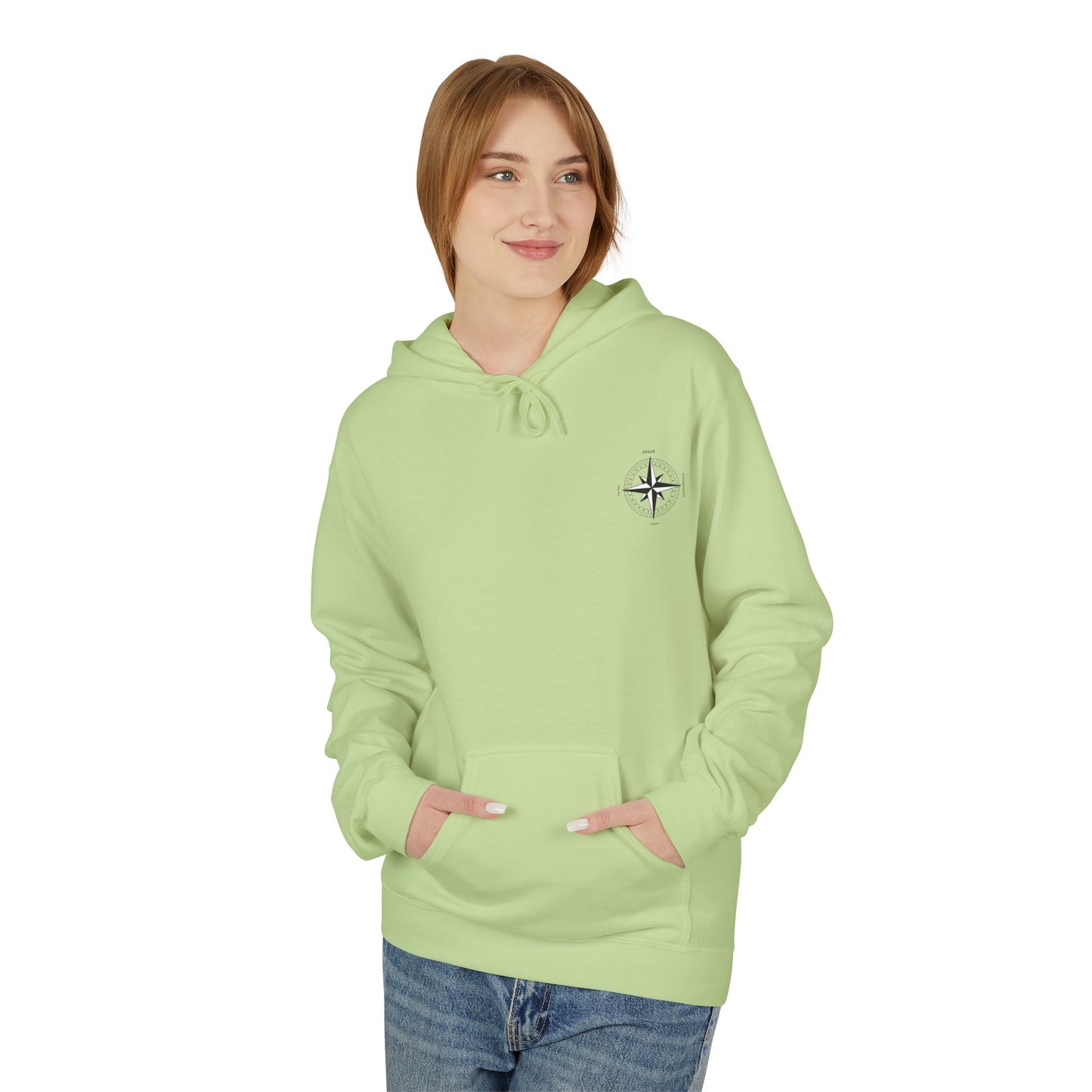 Fleece Hoodie Jesus True North Christian Faith Unisex