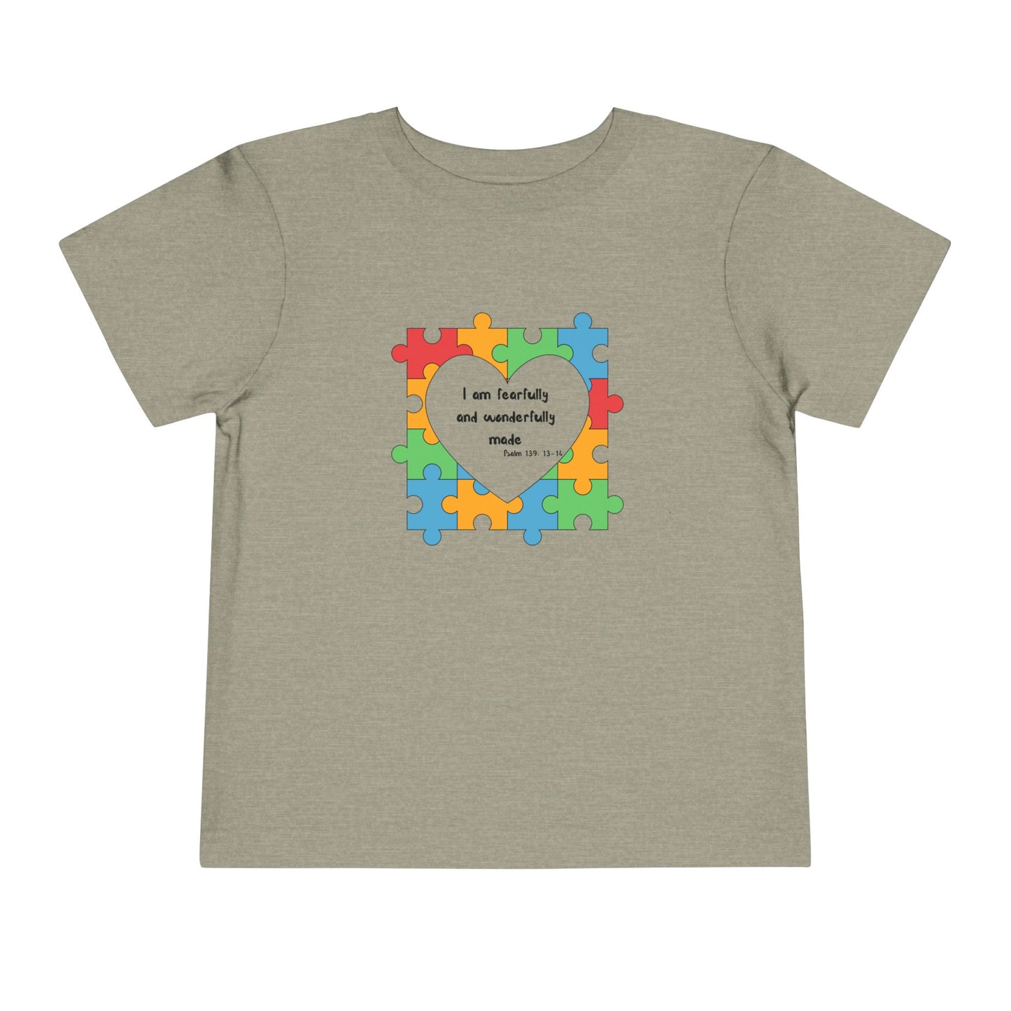 Toddler Tee - Psalm 139 Christian Scripture autism awareness month