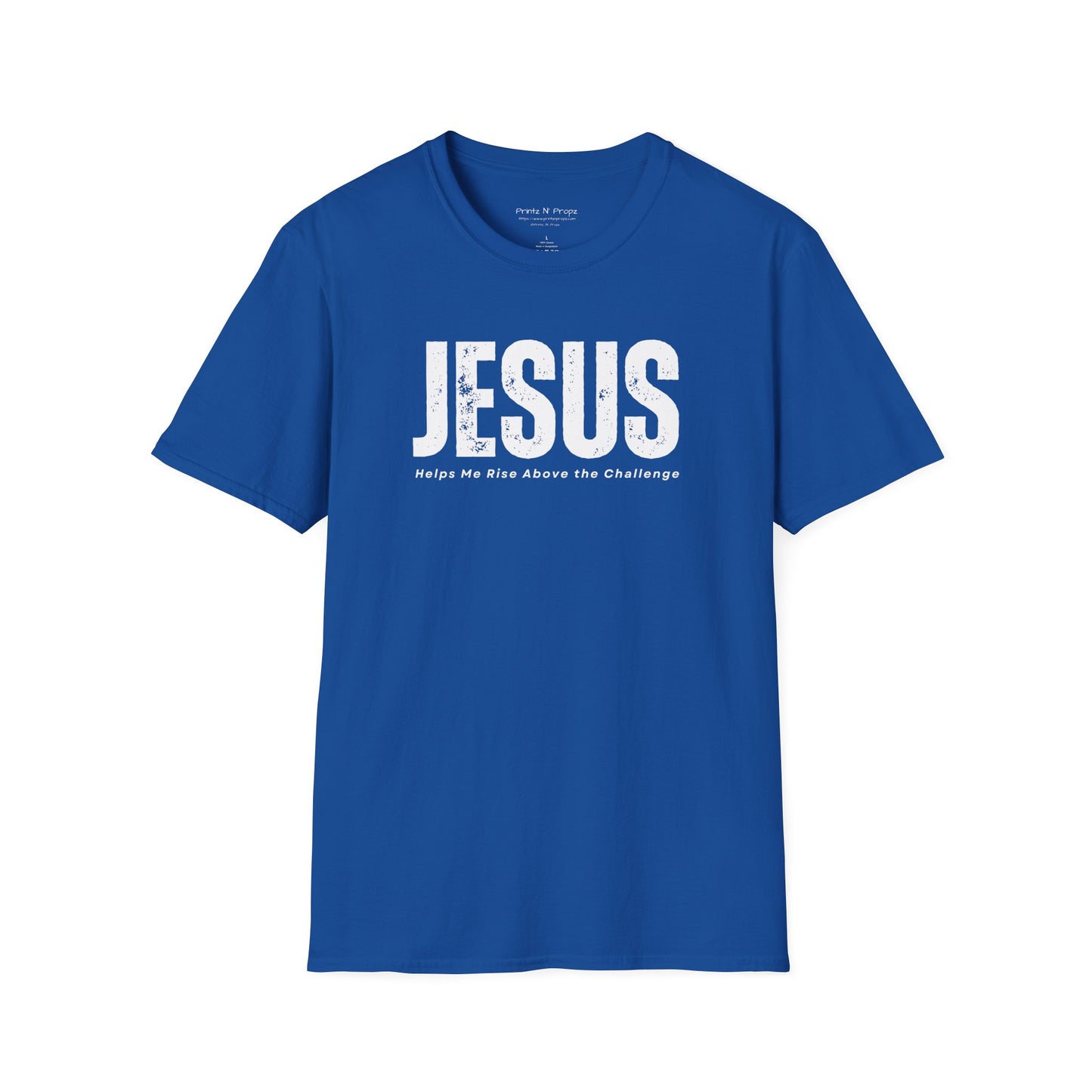 Jesus Helps Me Rise Above - Unisex Softstyle T-Shirt