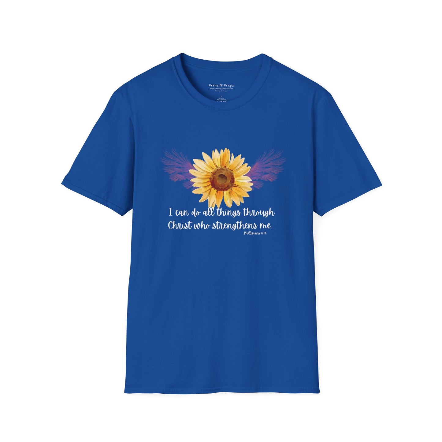 Sunflower Philippians 4:13 T-Shirt