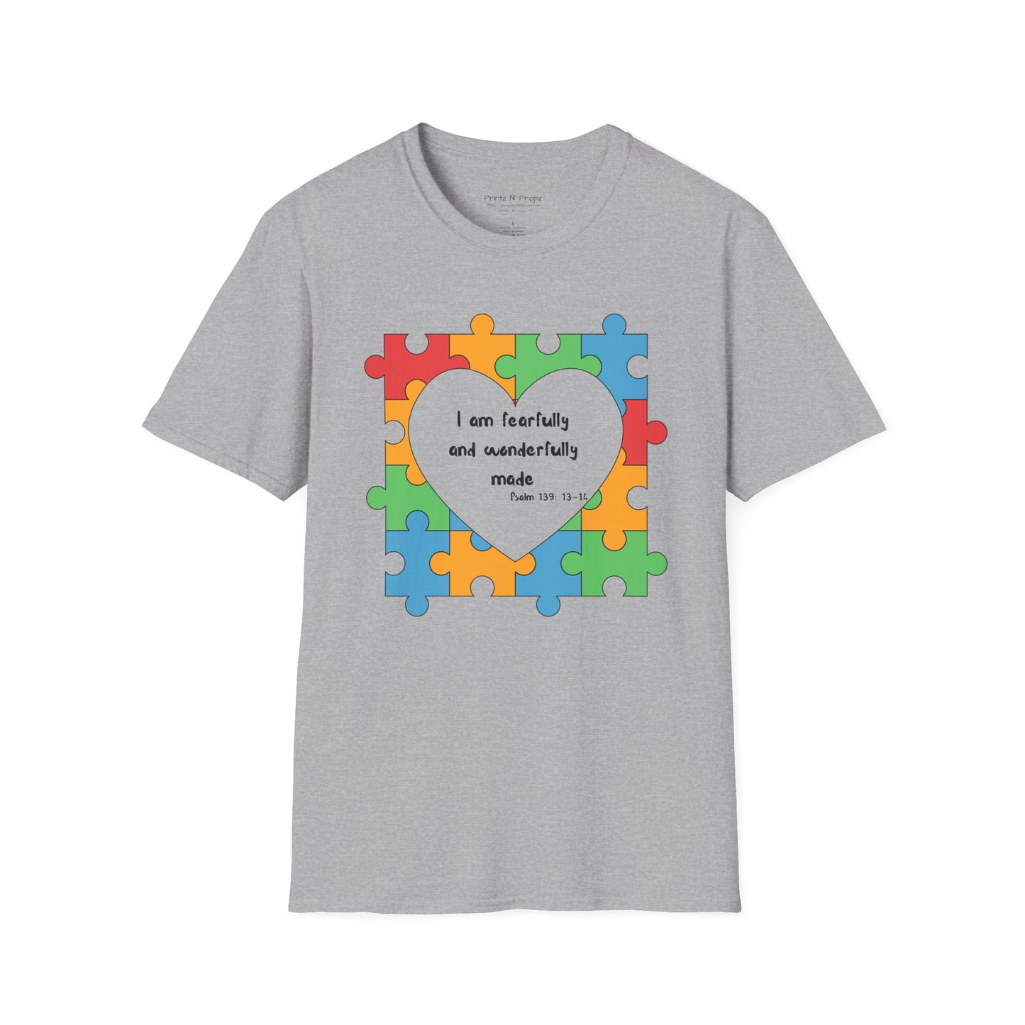 Autism Awareness T-Shirt - Psalm 139 Christian Tee