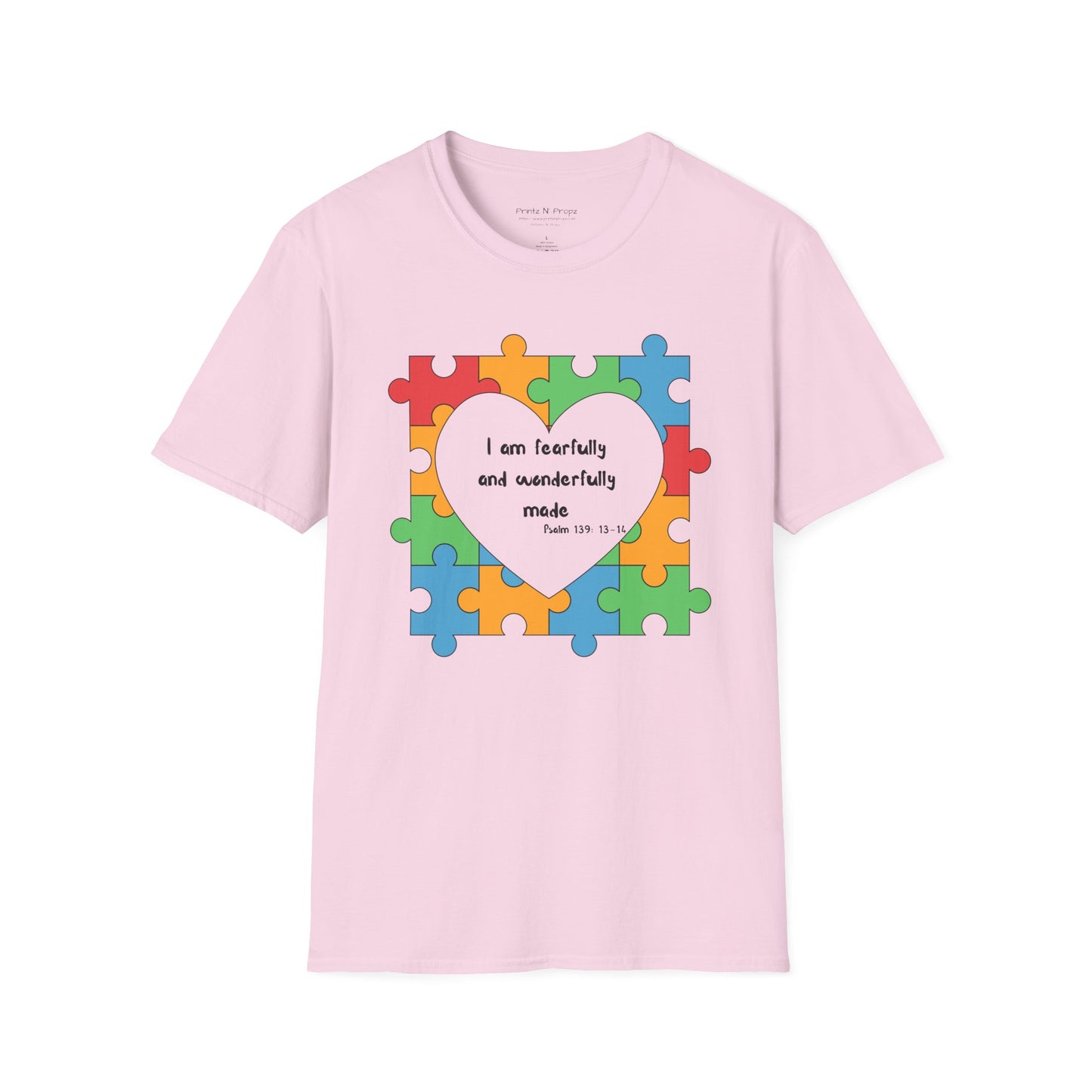 Autism Awareness T-Shirt - Psalm 139 Christian Tee