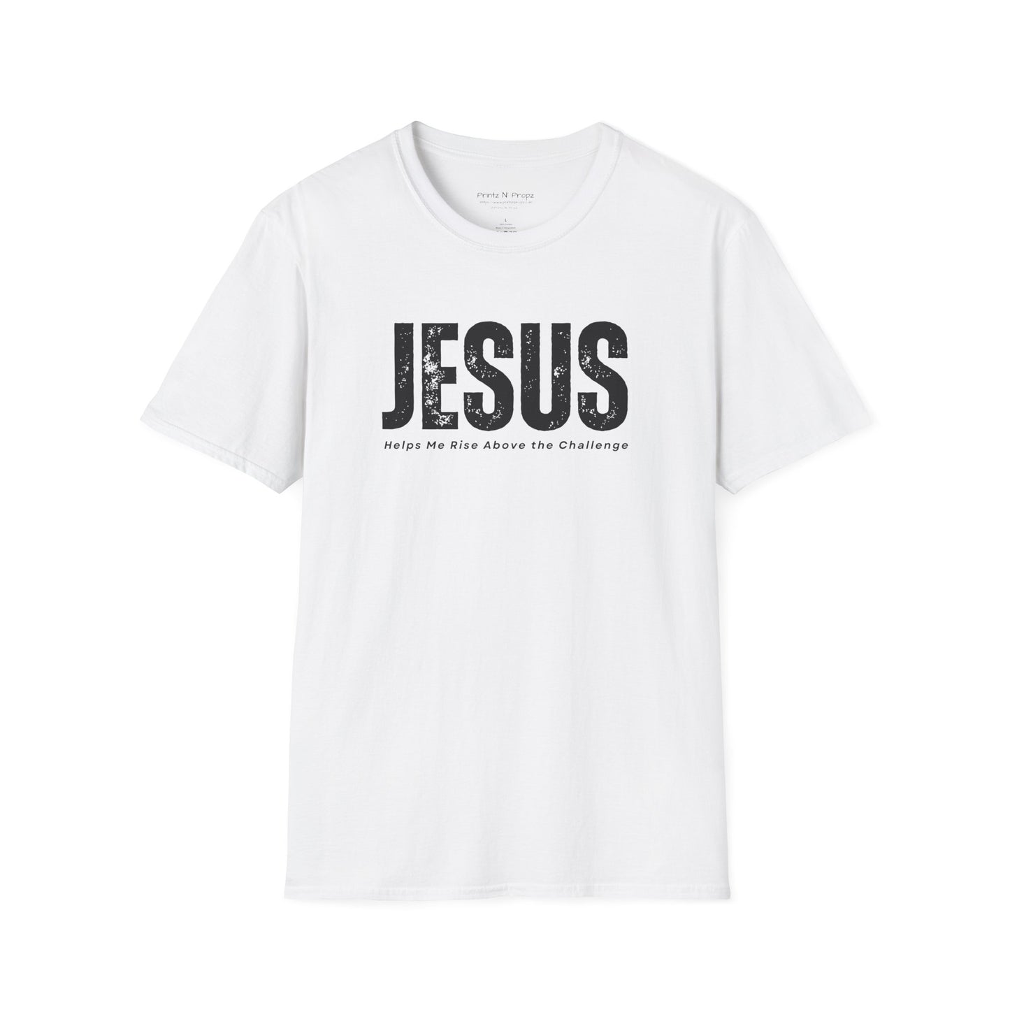 Jesus Helps Me Rise Above - Unisex Softstyle T-Shirt