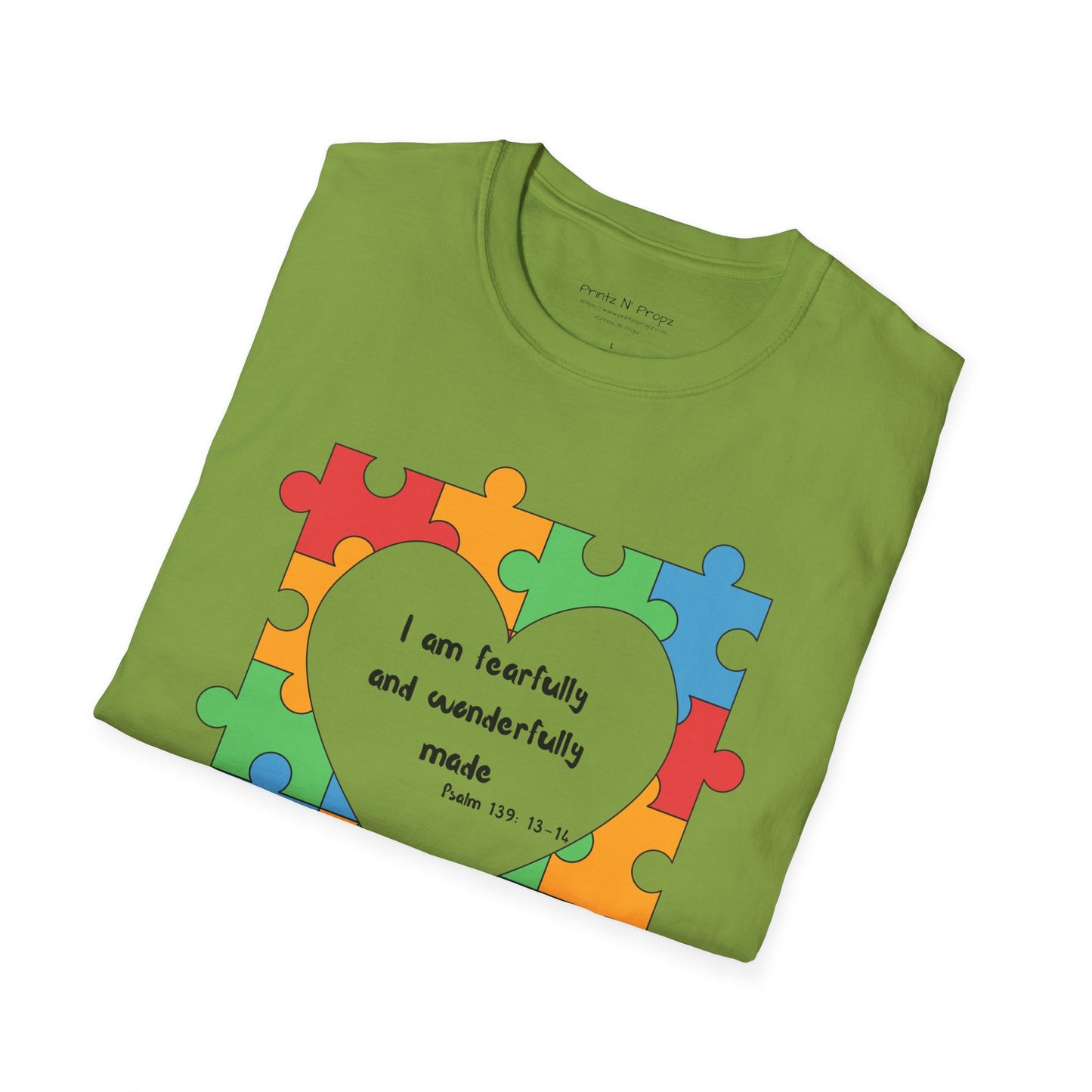 Autism Awareness T-Shirt - Psalm 139 Christian Tee