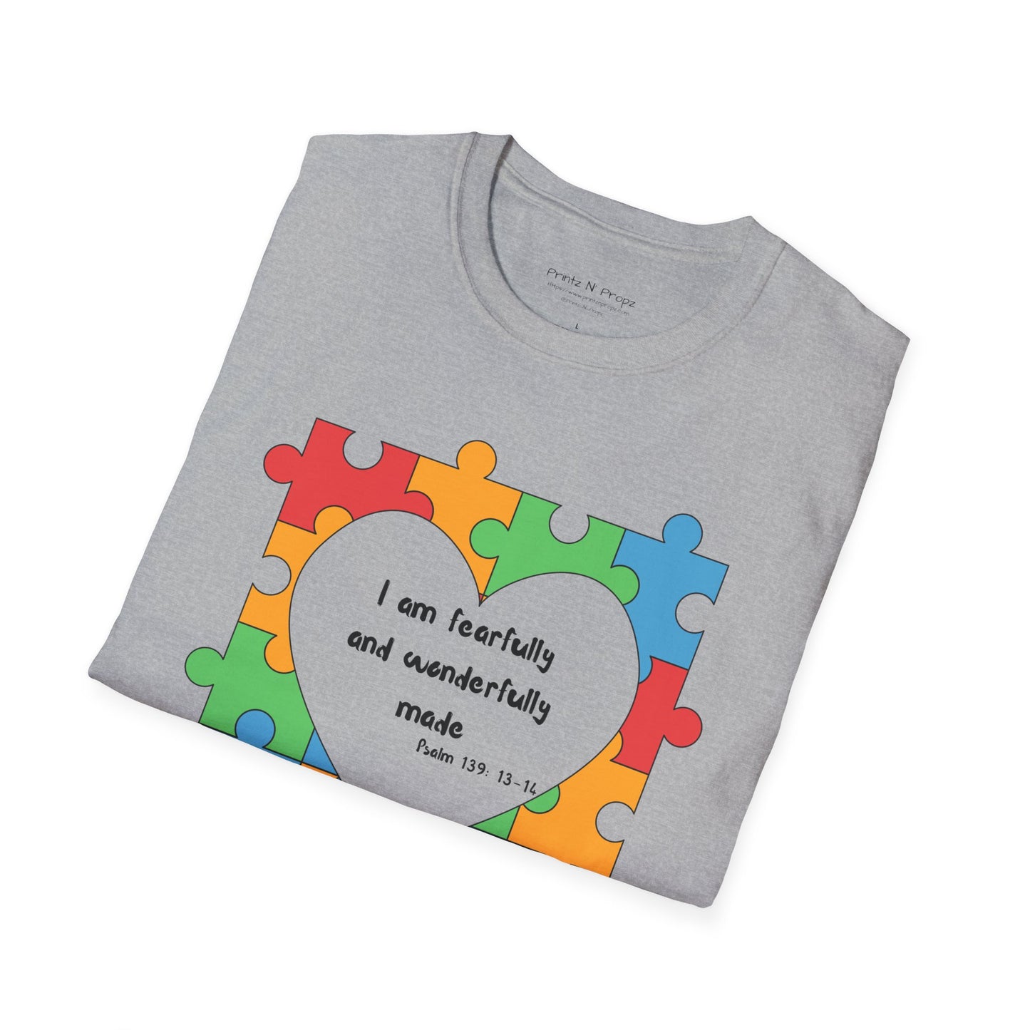 Autism Awareness T-Shirt - Psalm 139 Christian Tee