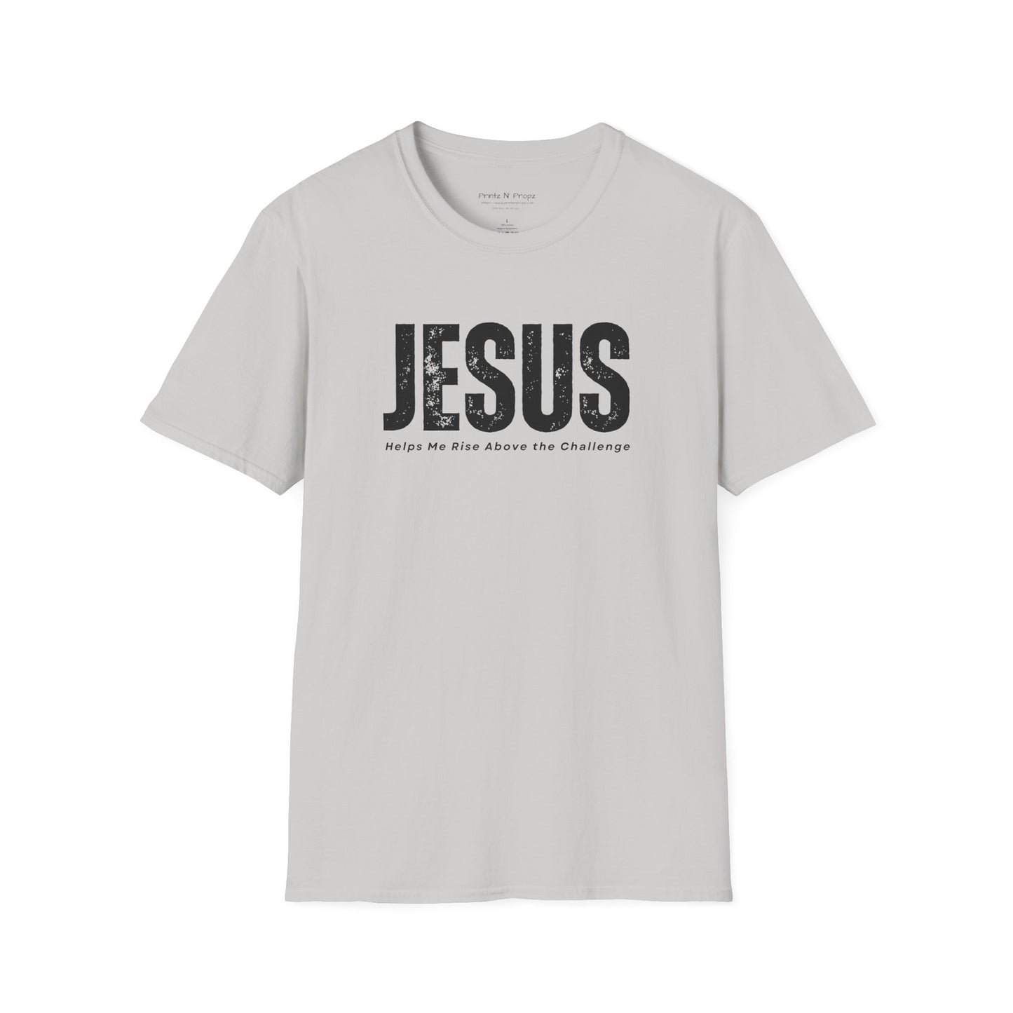 Jesus Helps Me Rise Above - Unisex Softstyle T-Shirt
